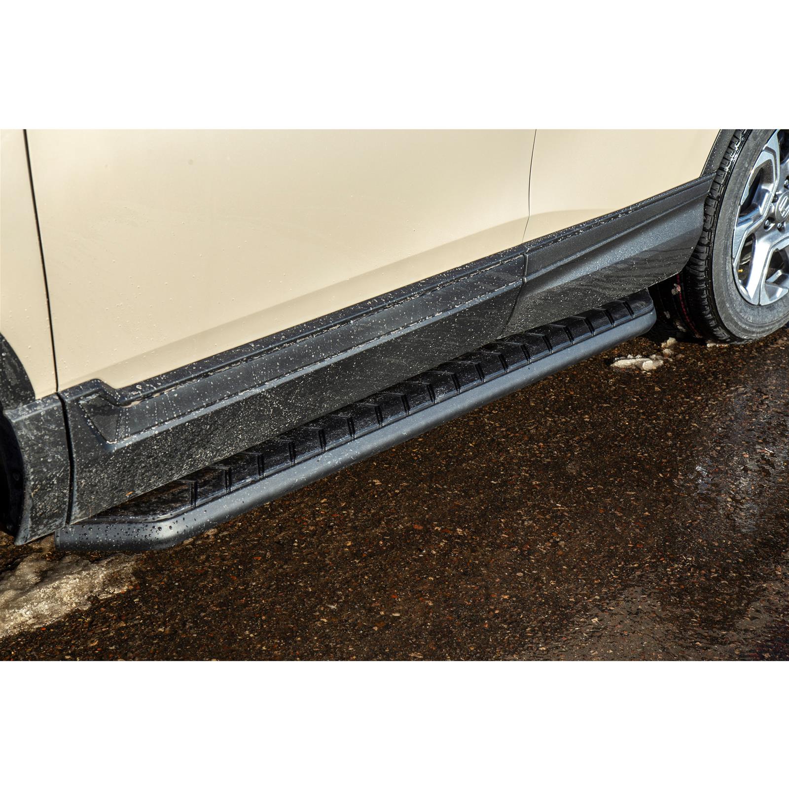 Aries Automotive AeroTread Running Boards 2061031 Boards, Aluminum/Stainless Steel, Black Powdercoated, 5 in. Boards, 73.00 in. Length, Dodge, Pair thumbnail 2