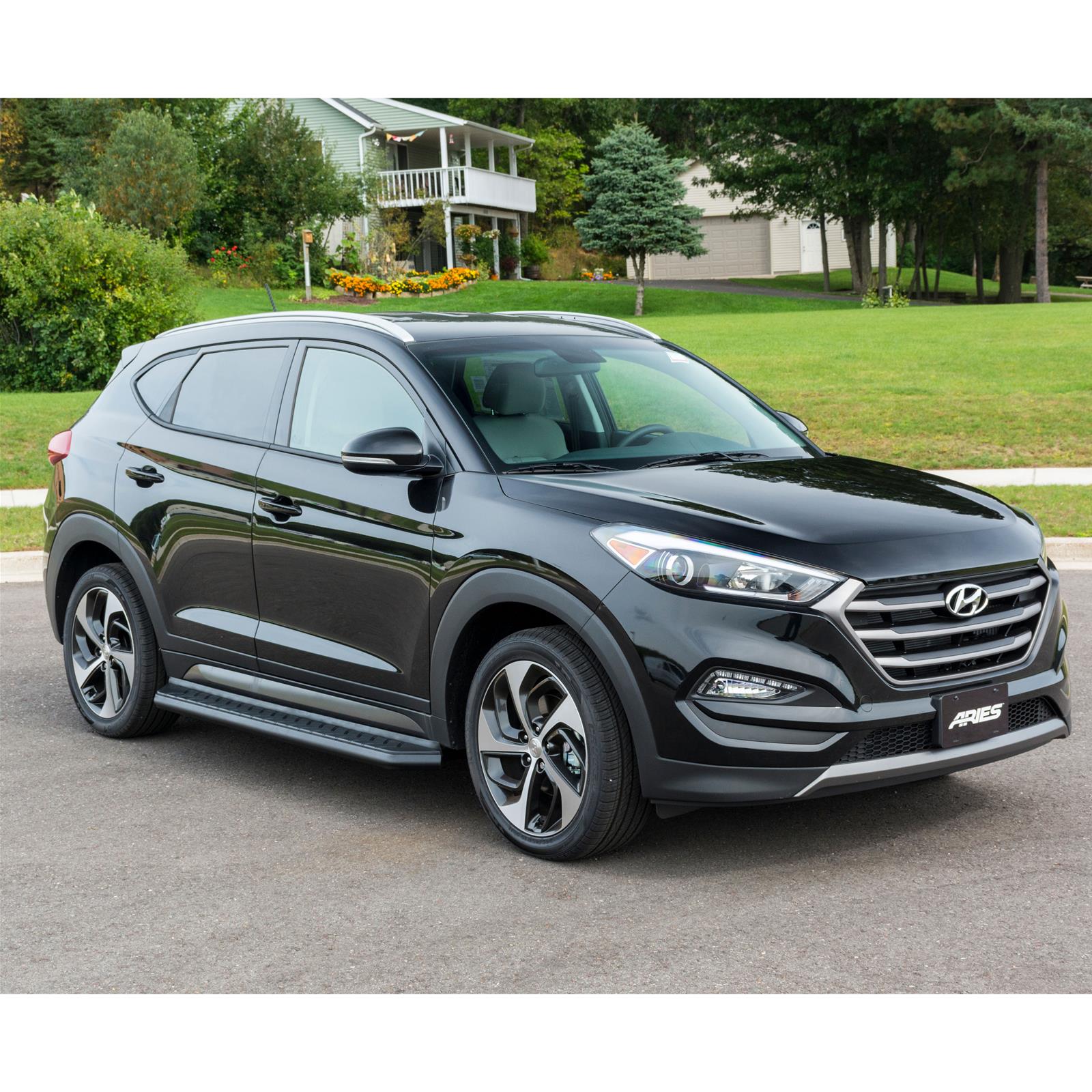 Aries Automotive RidgeStep Running Boards for 2017-2022 SPORTAGE - 2061039 Boards, Steel, Black Powdercoated, Textured, 5 in. Boards, 67.00 in. Length, For Kia, For Hyundai, Pair thumbnail 2