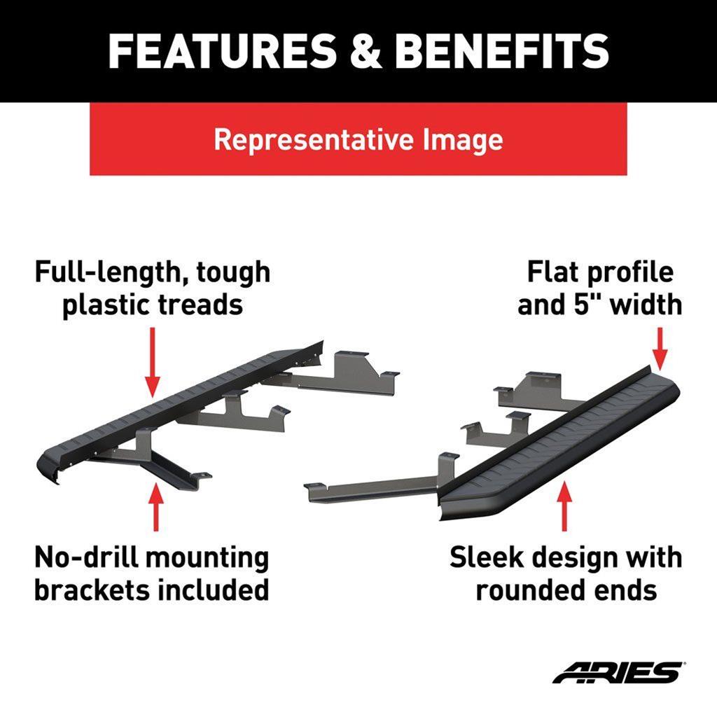 ARIES Automotive Running Boards, Nerf Bars and Rock Sliders 2061041 Step Bars, 2019-2020 Chevrolet Blazer All thumbnail 7