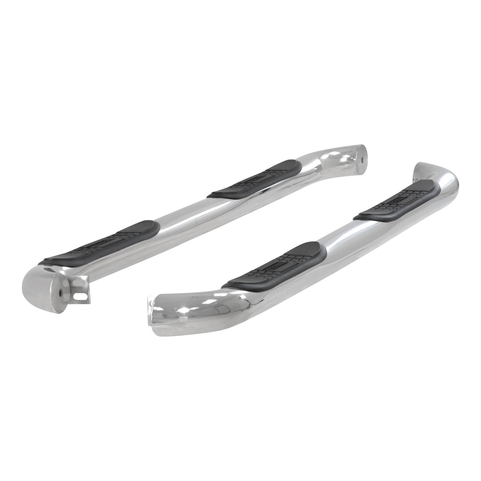 Aries Automotive 3 in. Round Side Bars for 2007-2012 SANTA FE - 207003-2 Step Bars, Diameter, Stainless Steel, Polished, Hyundai, Pair thumbnail 3