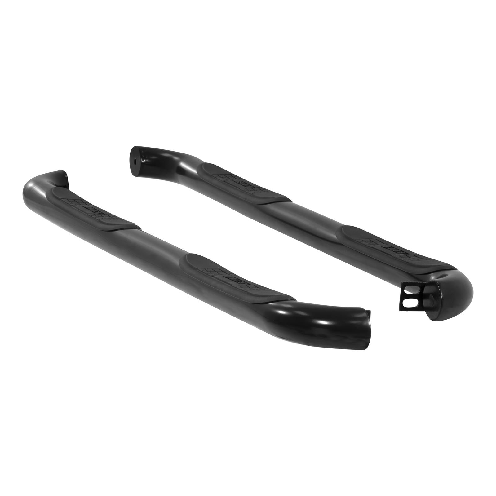 Aries Automotive 3 in. Round Side Bars for 2007-2012 SANTA FE - 207003 Step Bars, Diameter, Steel, Black Powdercoated, Hyundai, Pair thumbnail 2