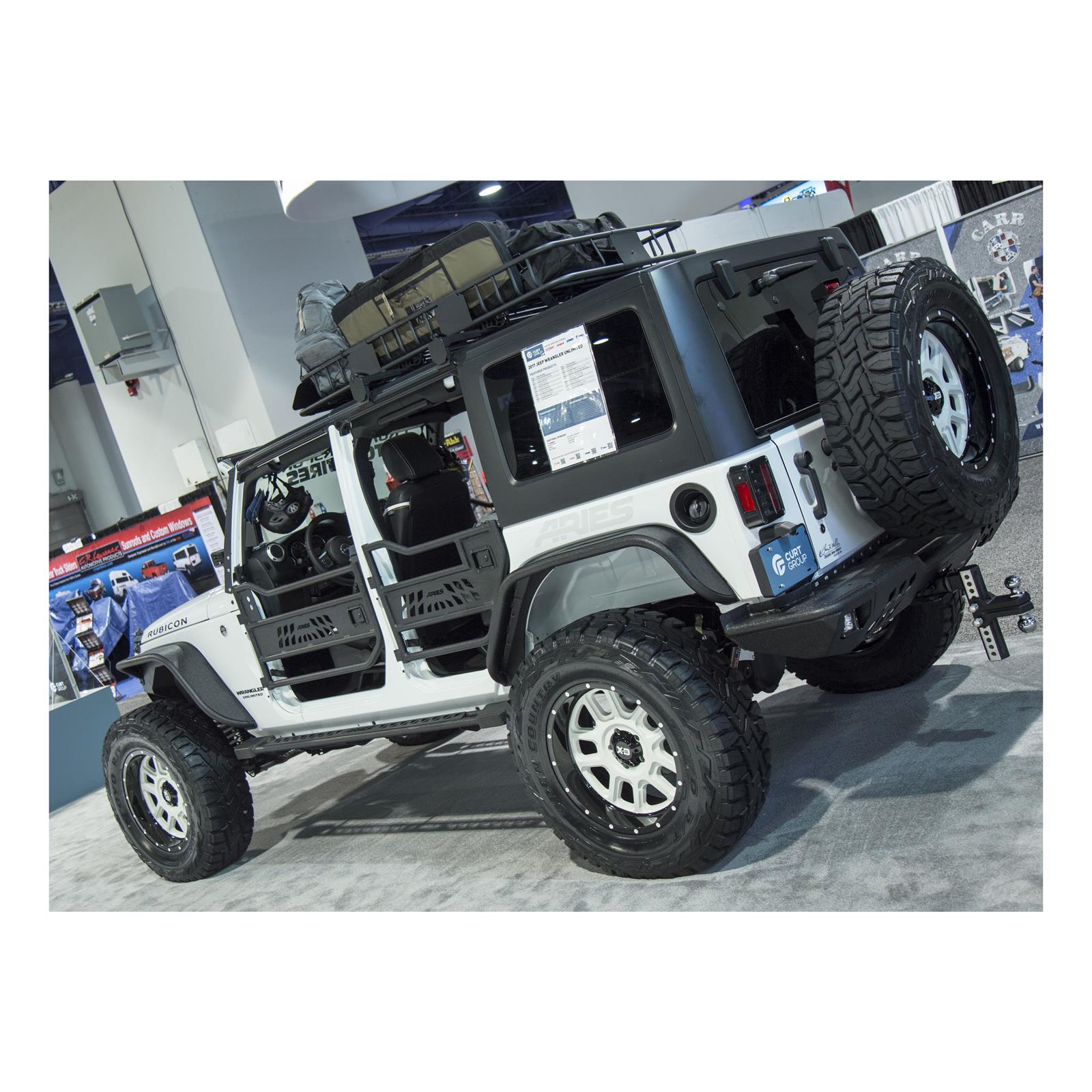 Aries Automotive Rocker Steps for 2007-2017 WRANGLER, 2018 WRANGLER JK - 2074101 Step Bars, Nerf Bars, Steel, Textured Black Powdercoated, Jeep, Pair thumbnail 3