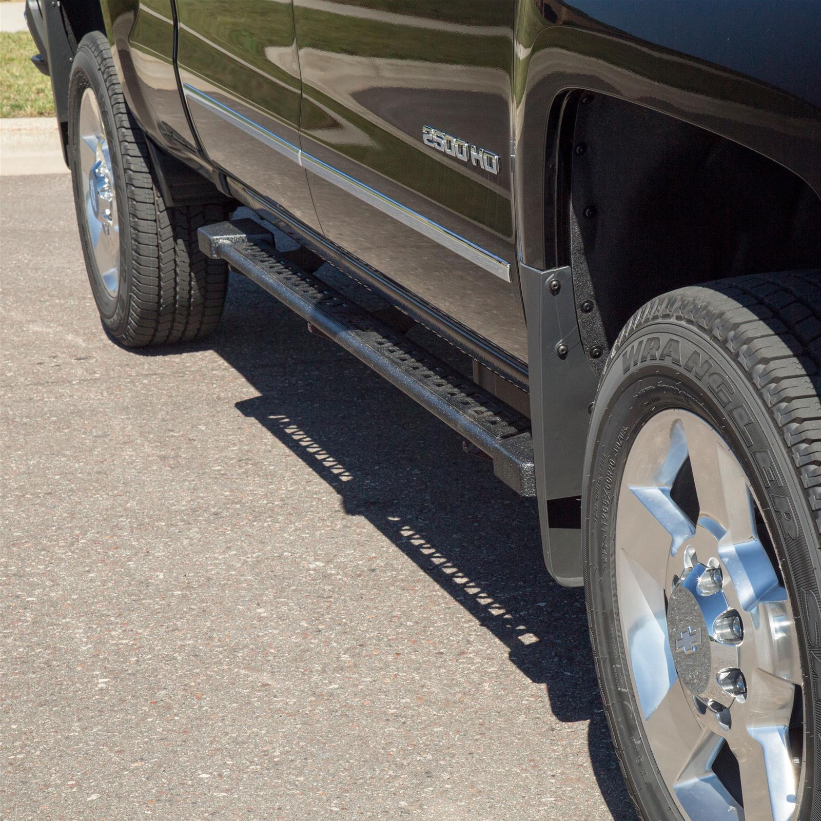 Aries Automotive Rocker Steps 2074108 Step Bars, Nerf Bars, Steel, Textured Black Powdercoated, Chevrolet, GMC, Pair