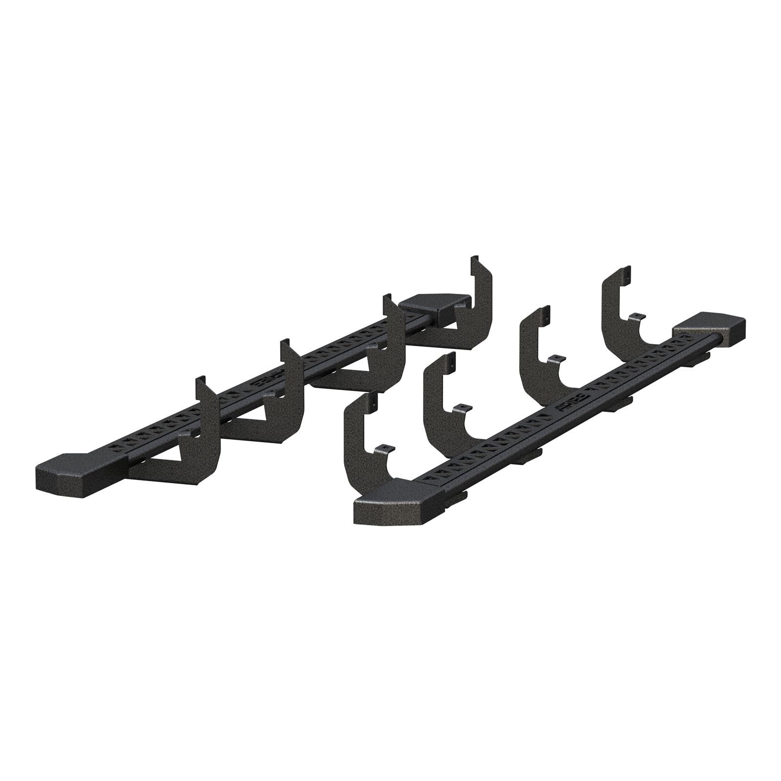 Aries Automotive Rocker Steps 2074113 Nerf Bars and Step Bars, Carbon Steel, Black Powdercoated, Textured, 83.515 in. Length, Chevrolet, GMC, Pair thumbnail 4