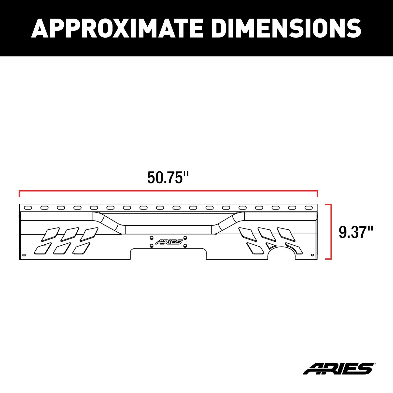 Aries Automotive TrailChaser Rear Bumpers for 2007-2017 WRANGLER, 2018 WRANGLER JK - 2081021 Bumpers, Steel, Black Powdercoated, Textured, Fabricated, Rear, Center Section, Jeep, Each thumbnail 8
