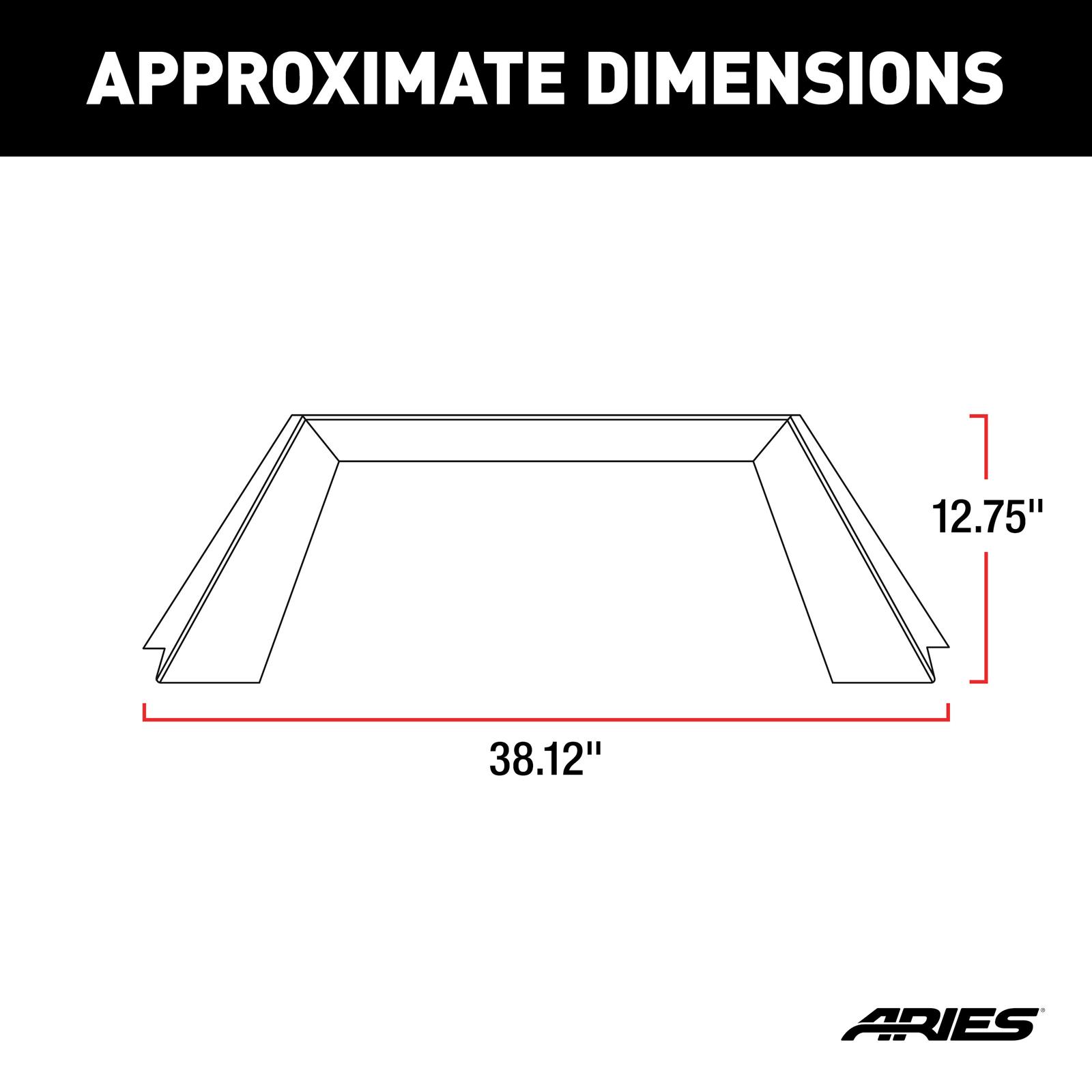 Aries Automotive TrailCrusher Angular Brush Guards for 2020-2025 GLADIATOR, 2007-2025 WRANGLER, 2018 WRANGLER JK - 2081101 Grille Guards, Aluminum, Black Powdercoated, Textured, Guard, Front, Jeep, Each thumbnail 8