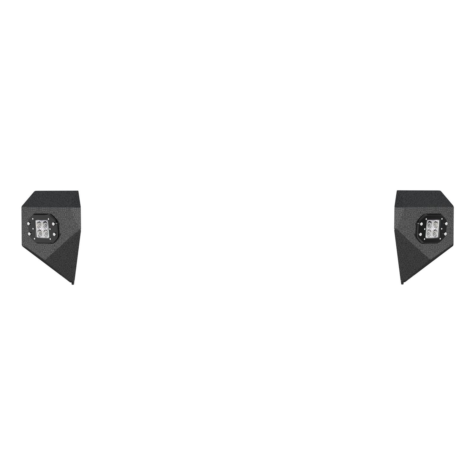Aries Automotive TrailCrusher Front Bumper Corner Guards with LEDs 2081205 Guards, Aluminum, Black Powdercoated, Textured, Front, Jeep, Pair thumbnail 7