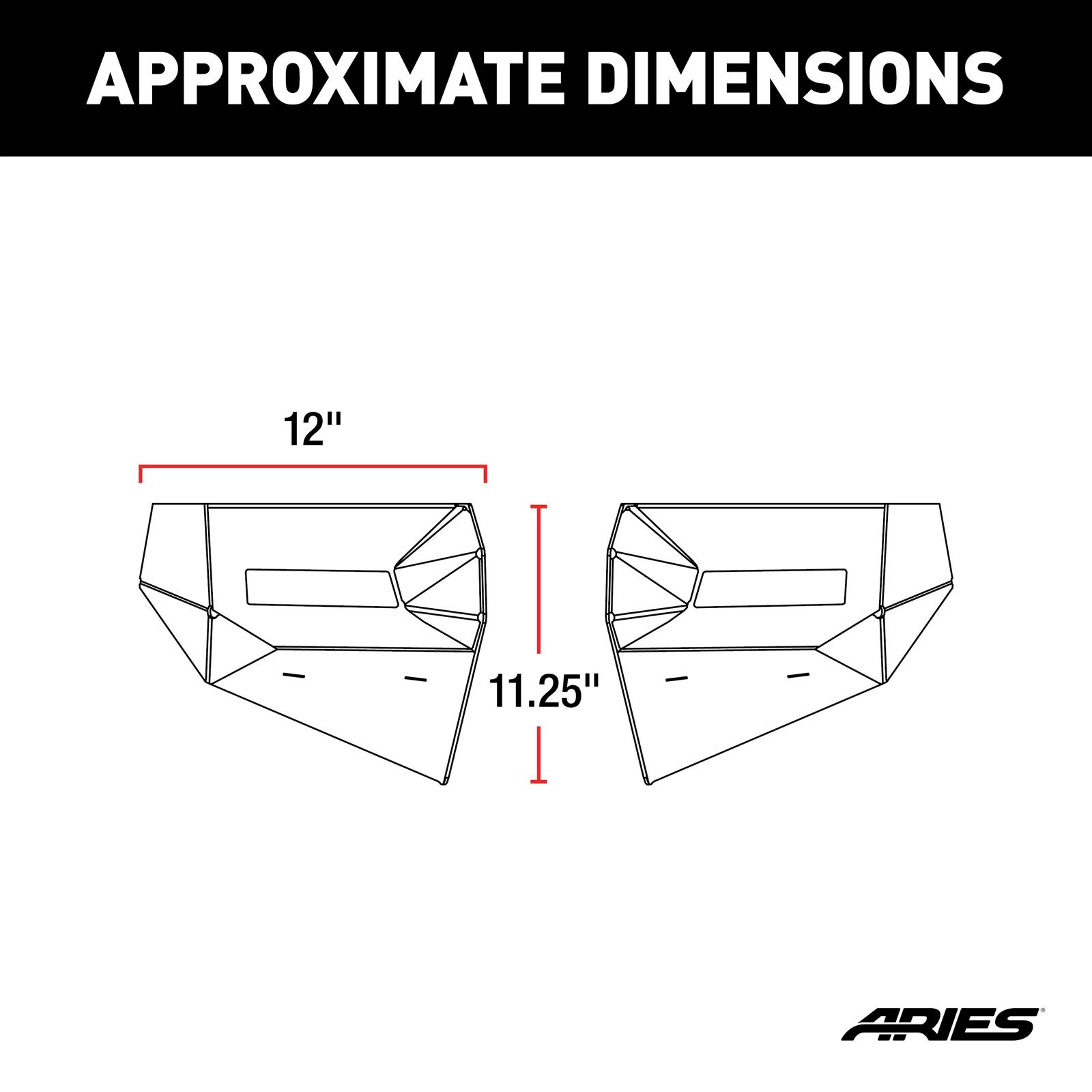 ARIES Automotive - Bumper Guards for 2020-2025 GLADIATOR, 2018-2025 WRANGLER 2081209 Corners 2018-2019 Jeep Wrangler JL thumbnail 6