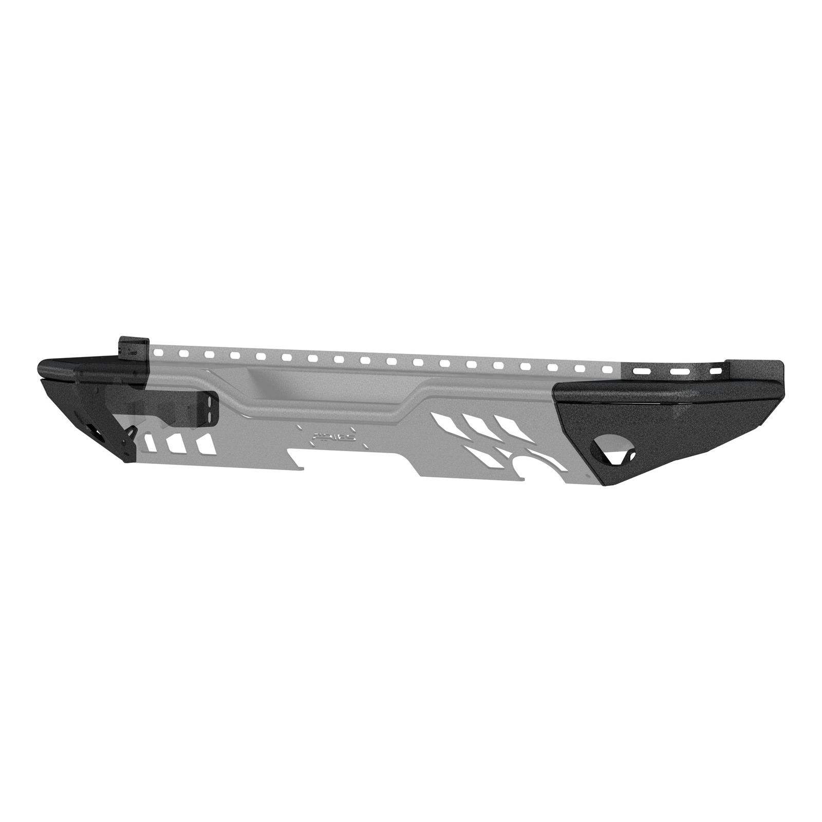 Aries Automotive TrailCrusher Rear Bumper Corner Guards for 2007-2025 WRANGLER, 2018 WRANGLER JK - 2081221 Guards, Steel, Black Powdercoated, Textured, Rear, Jeep, Pair thumbnail 6