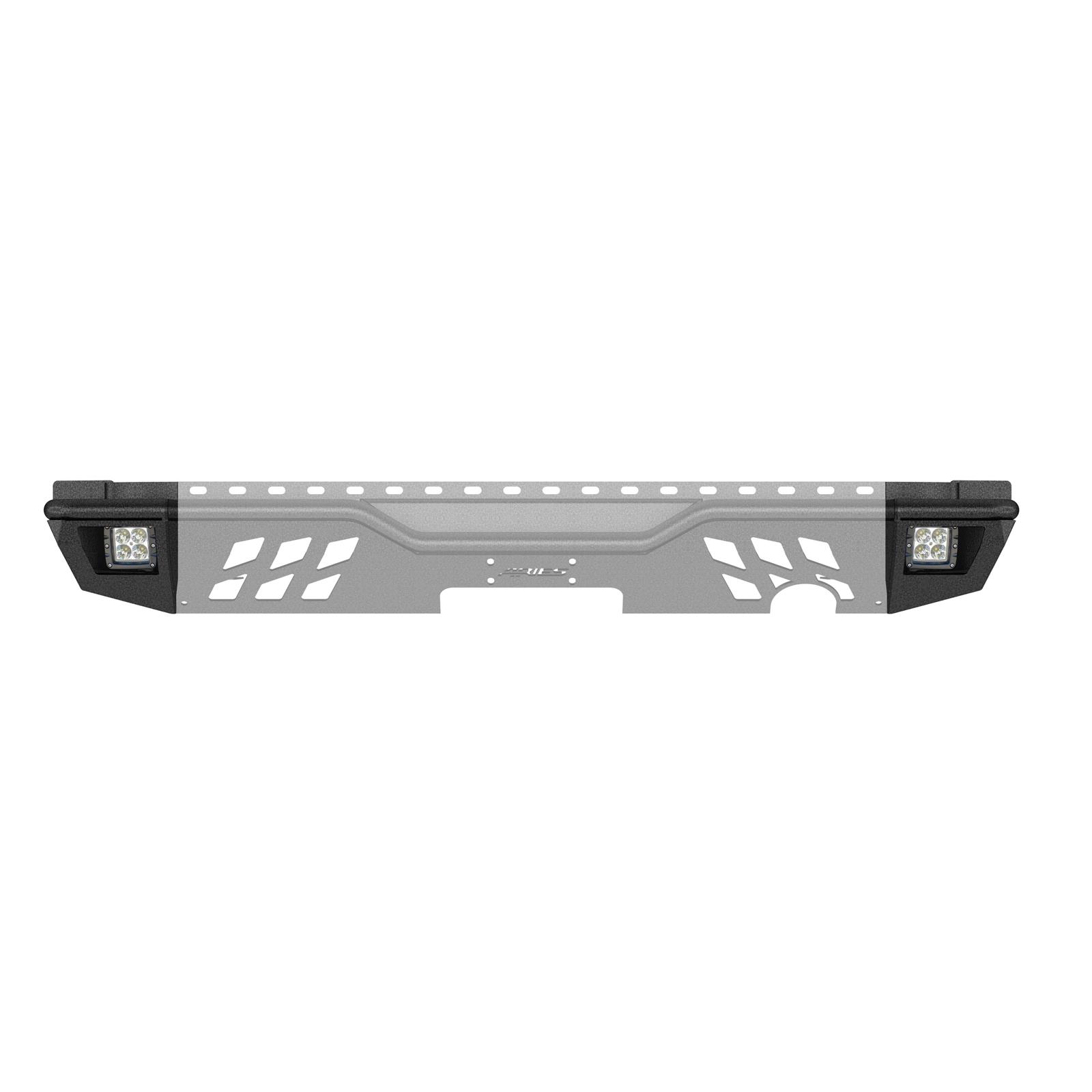 Aries Automotive TrailCrusher Rear Bumper Corner Guards with LEDs for 2007-2025 WRANGLER, 2018 WRANGLER JK - 2081222 Guards, Steel, Black Powdercoated, Textured, Rear, Jeep, Pair thumbnail 6
