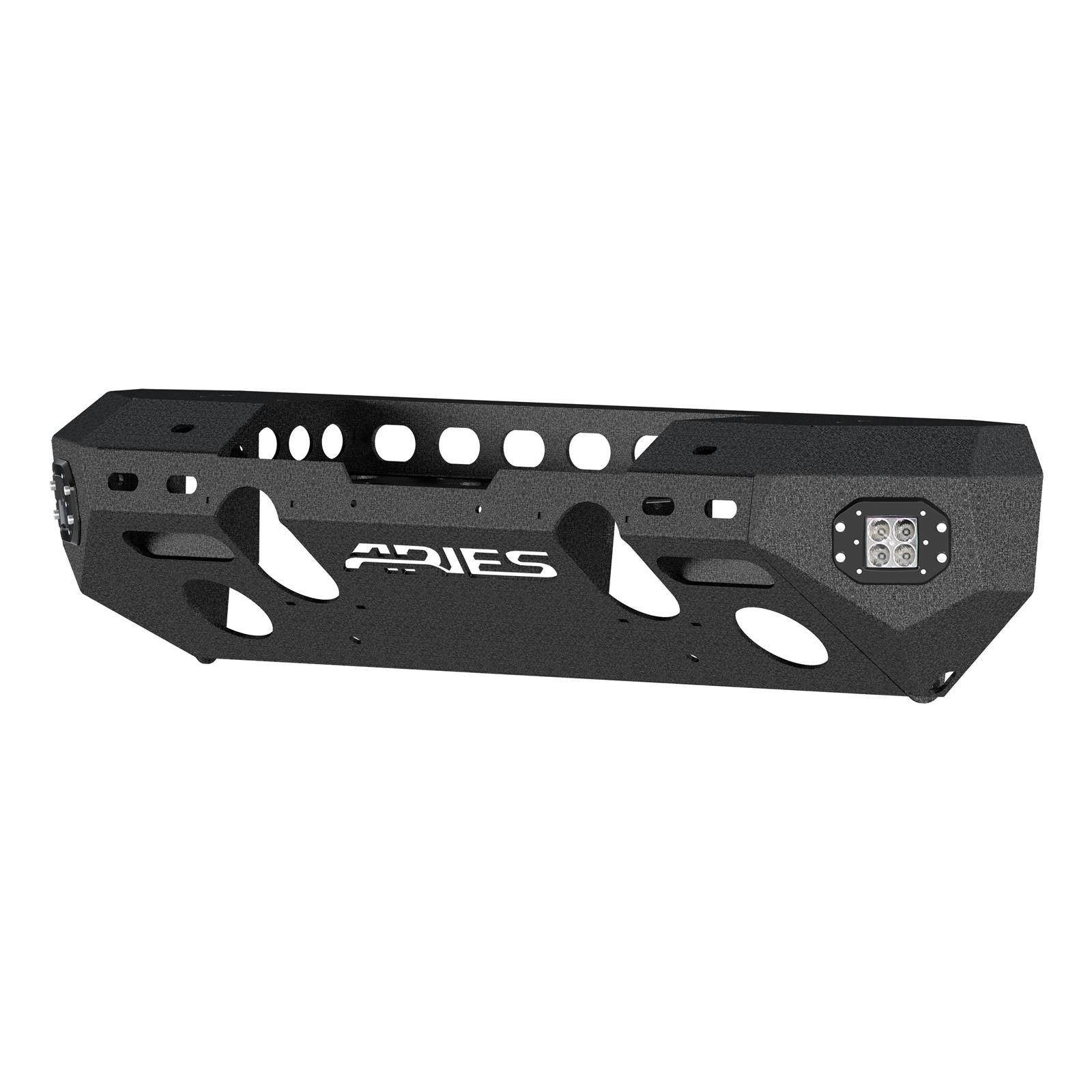 Aries Automotive TrailChaser Front Bumper with Corner Guards and LEDs for 2007-2017 WRANGLER, 2018 WRANGLER JK - 2082057 Bumpers, Fabricated, Steel, Black Powdercoated, Textured, Front, Center Section, Guards, Jeep, Kit thumbnail 2