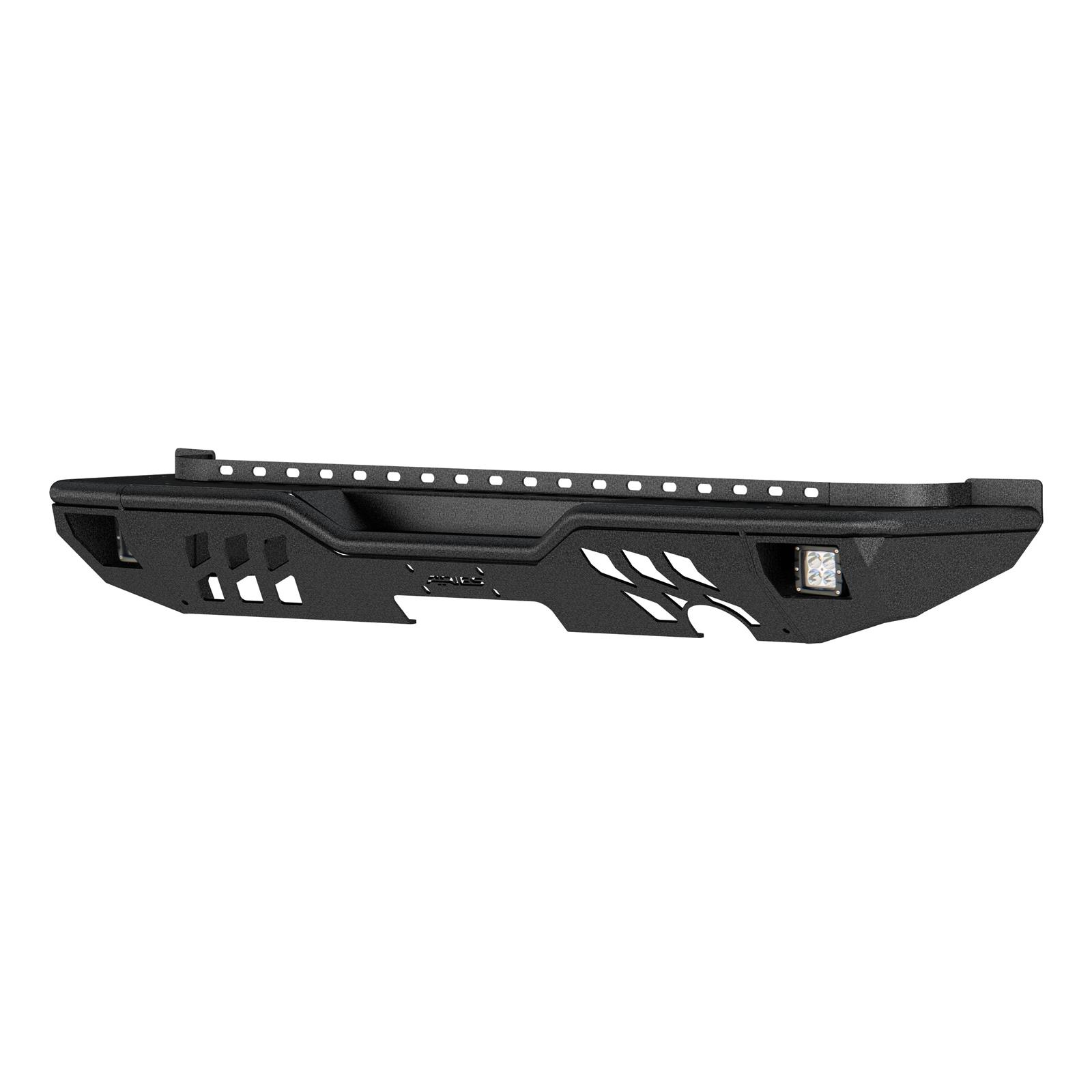 Aries Automotive TrailChaser Rear Bumper with Corner Guards and LEDs for 2007-2017 WRANGLER, 2018 WRANGLER JK - 2082061 Bumpers, Fabricated, Aluminum, Black Powdercoated, Textured, Rear, Center Section, Guards, Jeep, Kit thumbnail 3