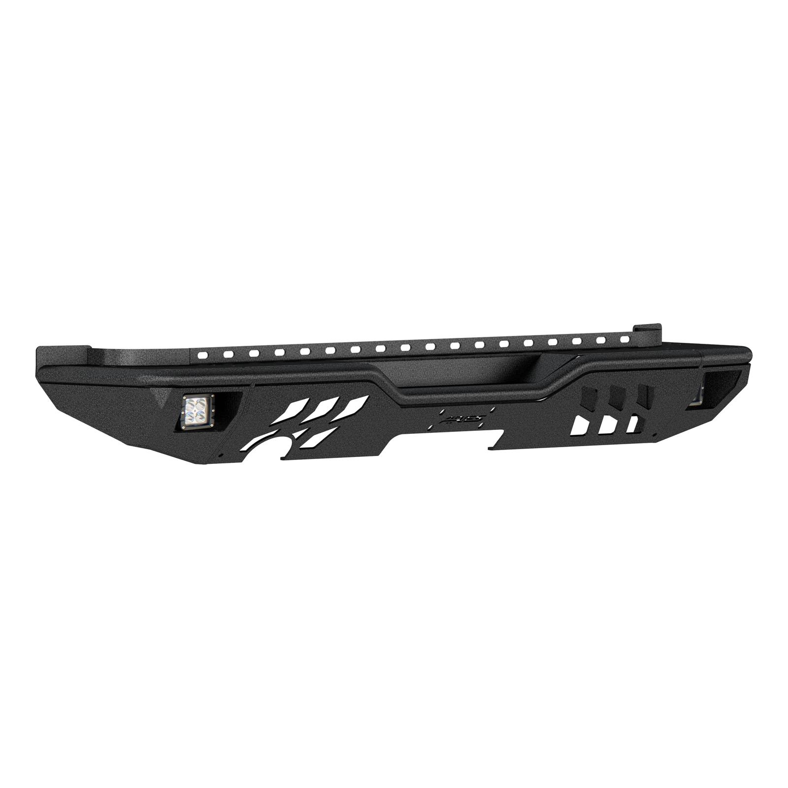 Aries Automotive TrailChaser Rear Bumper with Corner Guards and LEDs for 2007-2017 WRANGLER, 2018 WRANGLER JK - 2082061 Bumpers, Fabricated, Aluminum, Black Powdercoated, Textured, Rear, Center Section, Guards, Jeep, Kit thumbnail 6