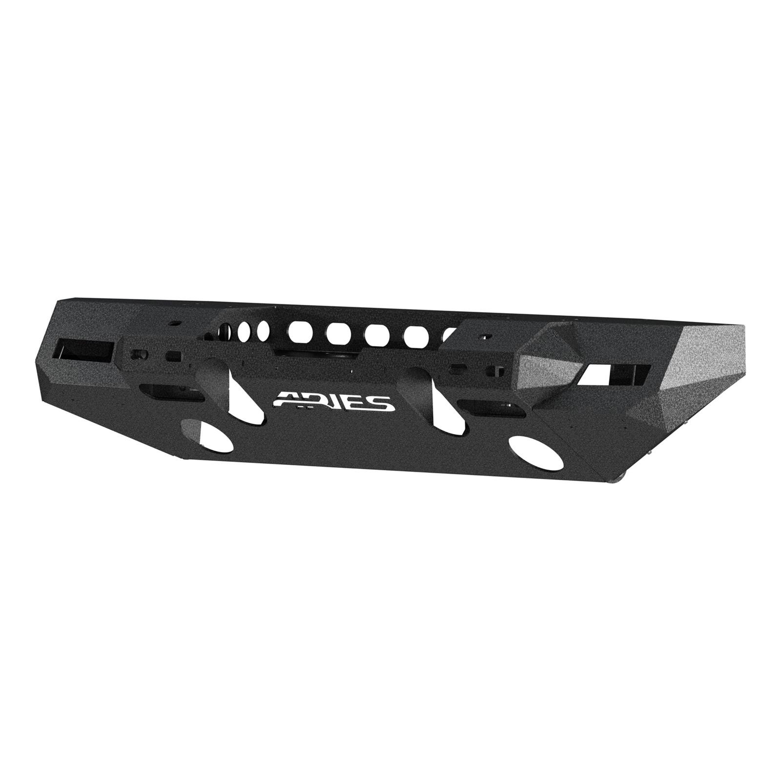 Aries Automotive TrailChaser Front Bumper with Corner Guards for 2020-2024 GLADIATOR, 2018-2024 WRANGLER - 2082076 Bumpers, Fabricated, Aluminum, Black Powdercoated, Textured, Front, Center Section, Guards, Jeep, Kit thumbnail 3