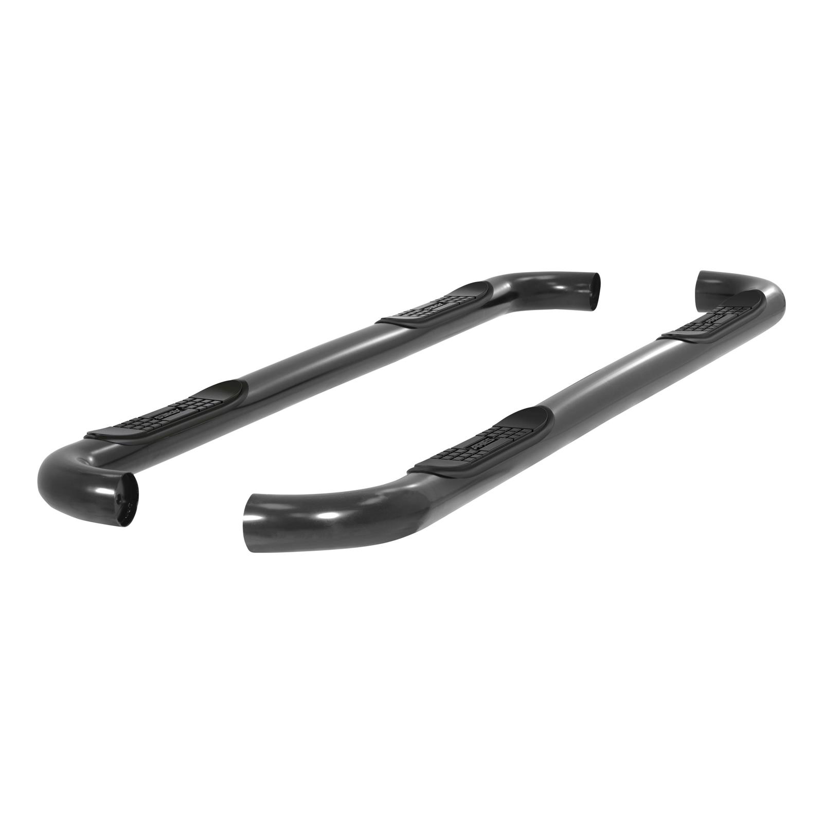 Aries Automotive 3 in. Round Side Bars 213006 Step Bars, Stainless Steel, Black Powdercoated, Gloss, 3.00 Diameter, 82.670 Length, Ford, Pair thumbnail 2