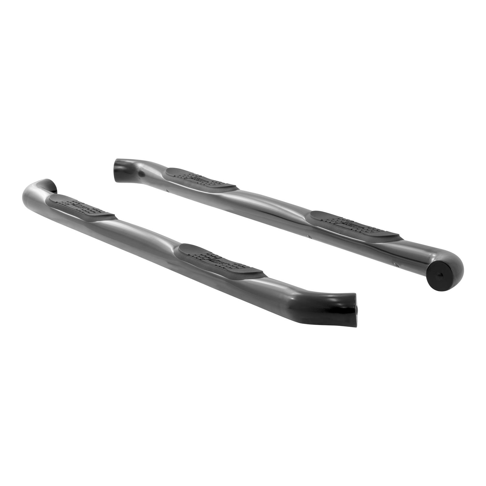 Aries Automotive 3 in. Round Side Bars 213043 Step Bars, Stainless Steel, Black Powdercoated, Gloss, 3.00 Diameter, 90.980 Length, Ford, Pair thumbnail 7