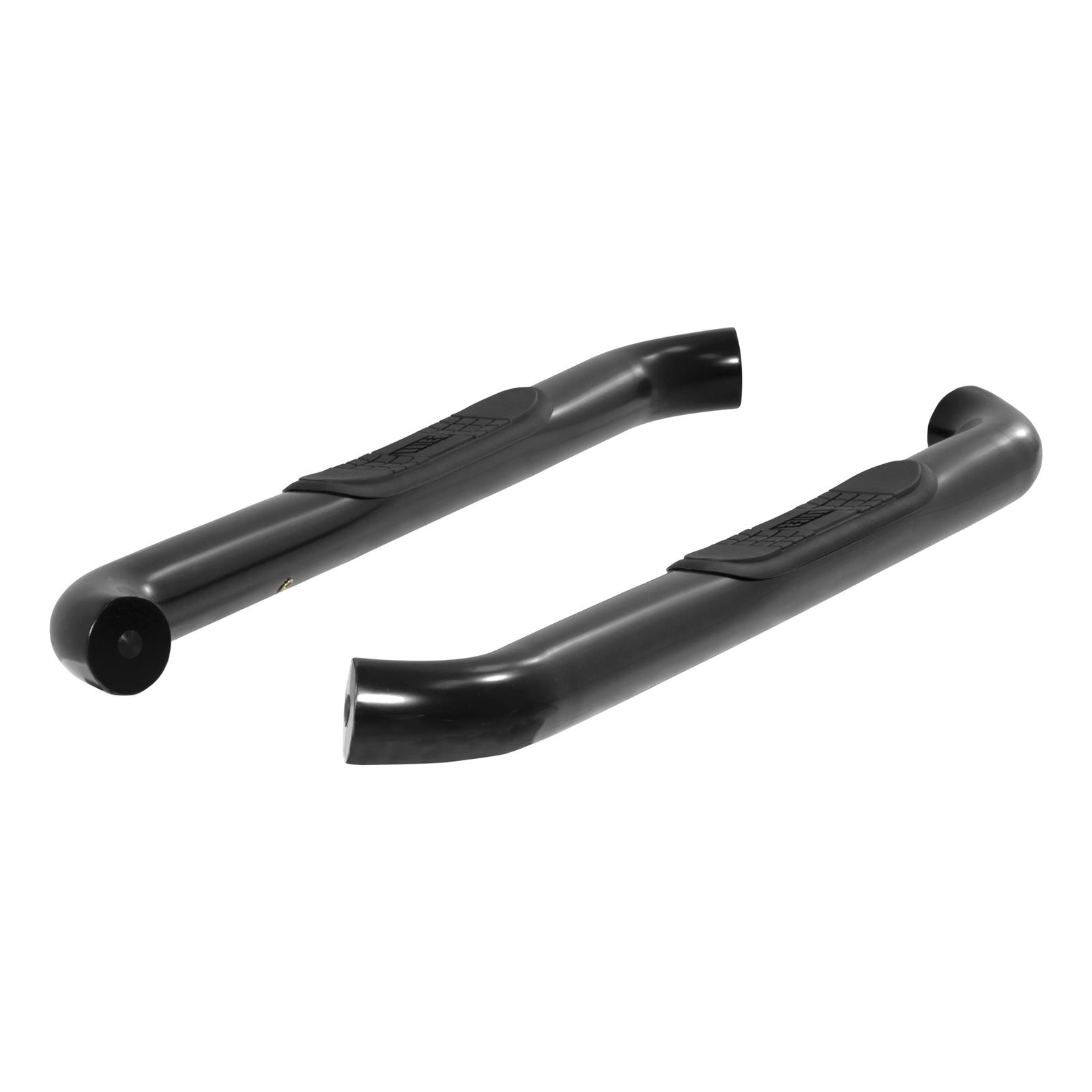 Aries Automotive 3 in. Round Side Bars 214048 Step Bars, Stainless Steel, Black Powdercoated, Gloss, 3.00 Diameter, 53.150 Length, Chevrolet, GMC, Pair thumbnail 3
