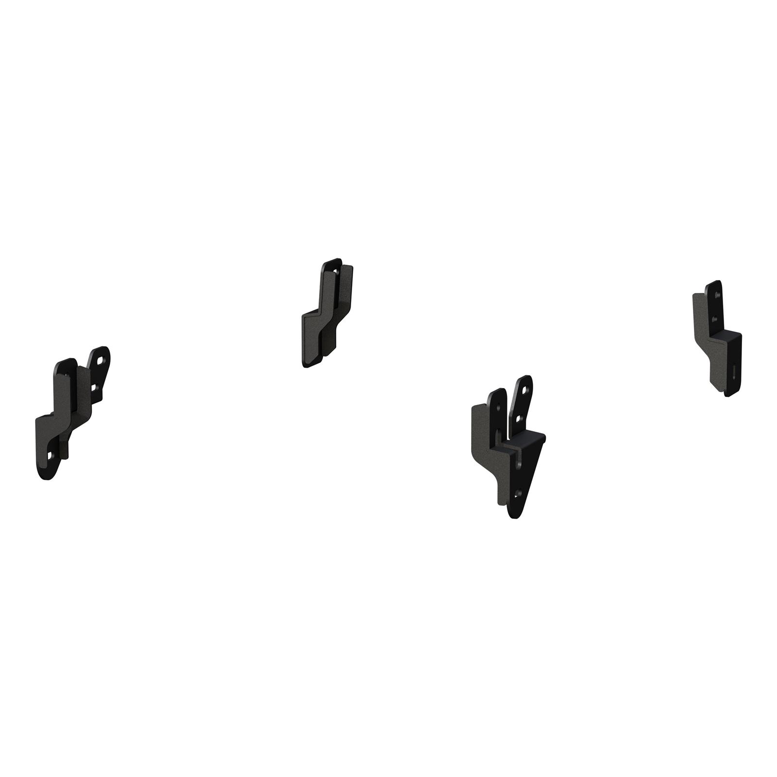 Aries Automotive 3 in. Round Side Bars 215039 Step Bars, Stainless Steel, Black Powdercoated, Gloss, 3.00 Diameter, 53.200 Length, Dodge, Pair thumbnail 3