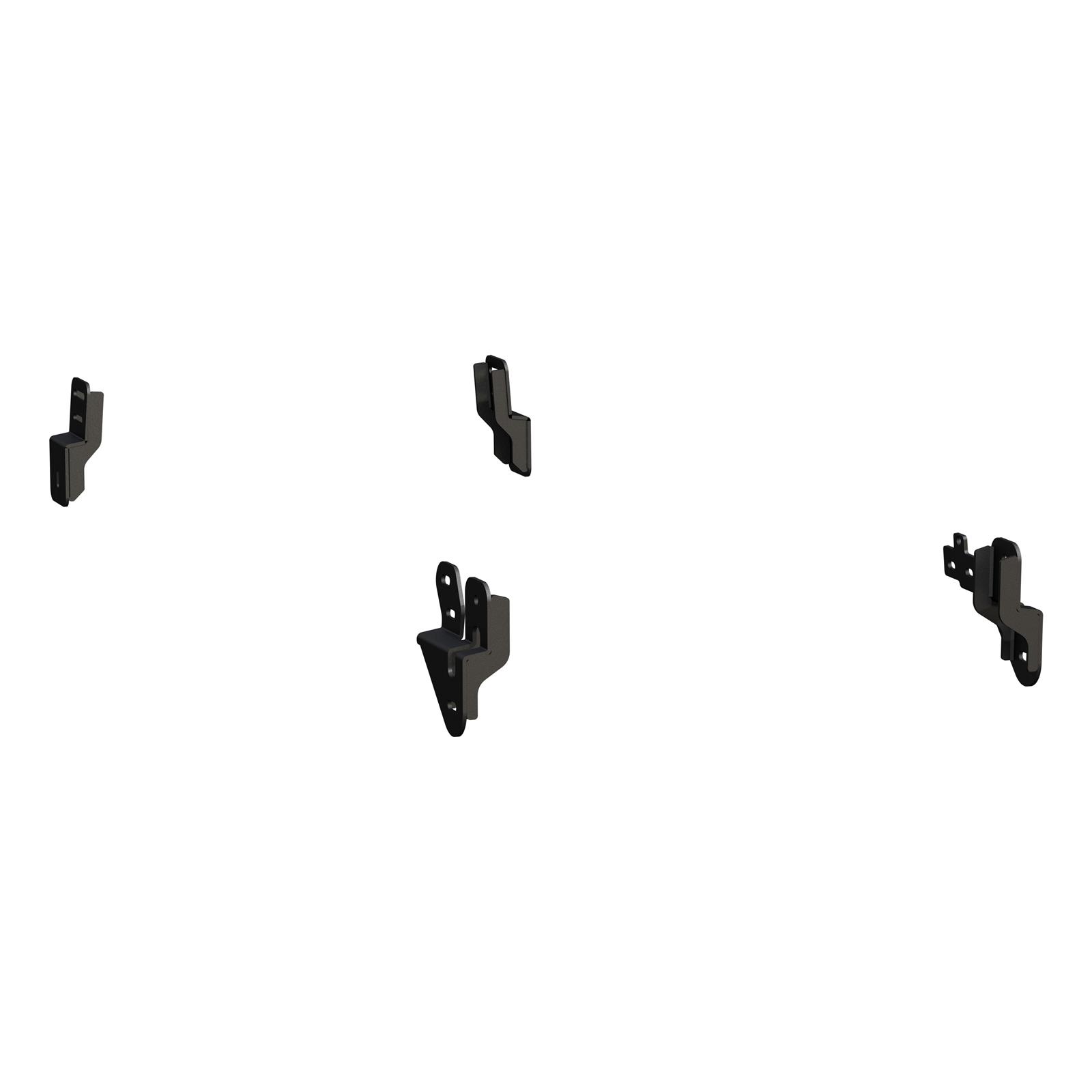 Aries Automotive 3 in. Round Side Bars 215041 Step Bars, Stainless Steel, Black Powdercoated, Gloss, 3.00 Diameter, 82.870 Length, Dodge, Pair thumbnail 6