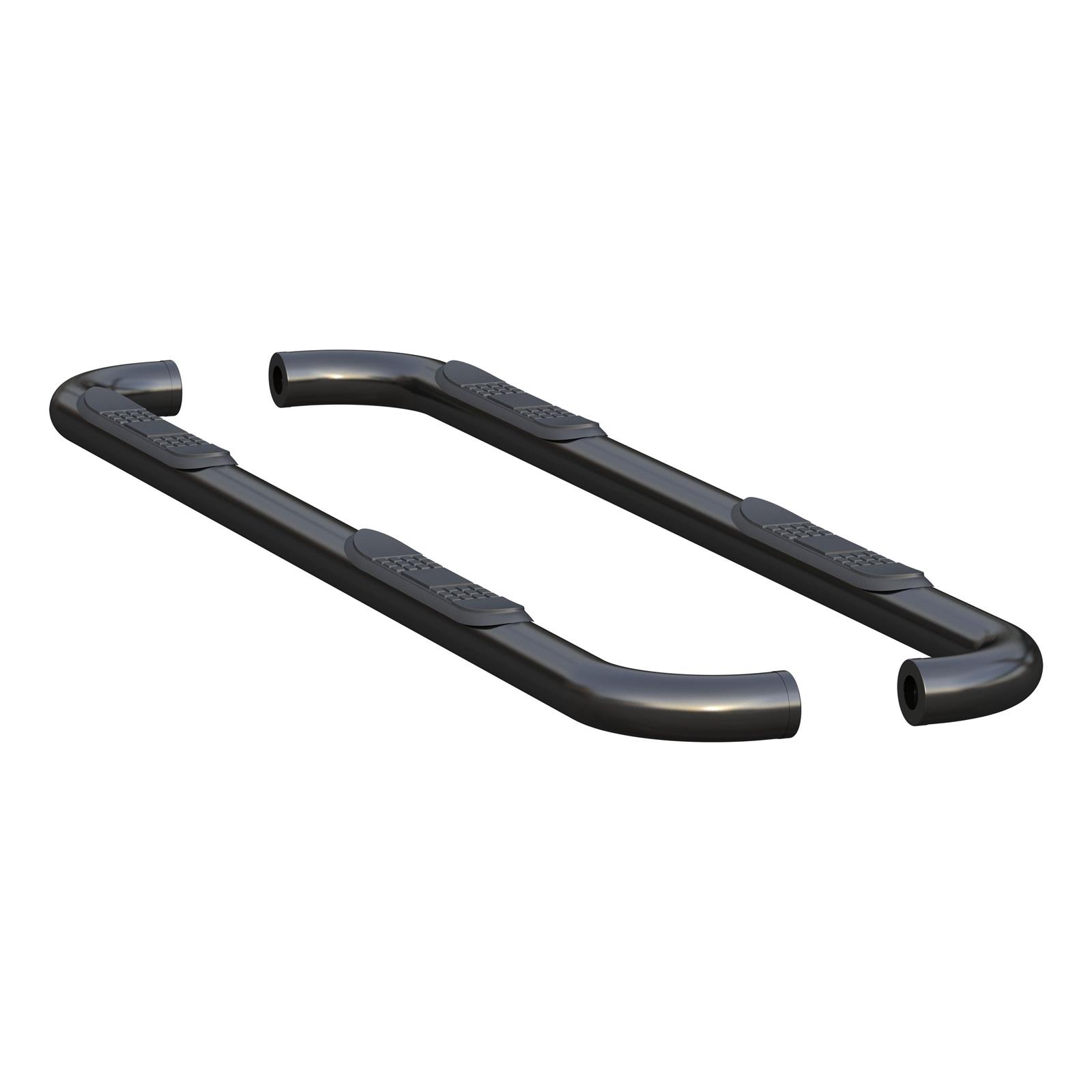 Aries Automotive 3 in. Round Side Bars 215045 Step Bars, Stainless Steel, Black Powdercoated, Gloss, 3.00 Diameter, 84.690 Length, Ram, Pair thumbnail 3