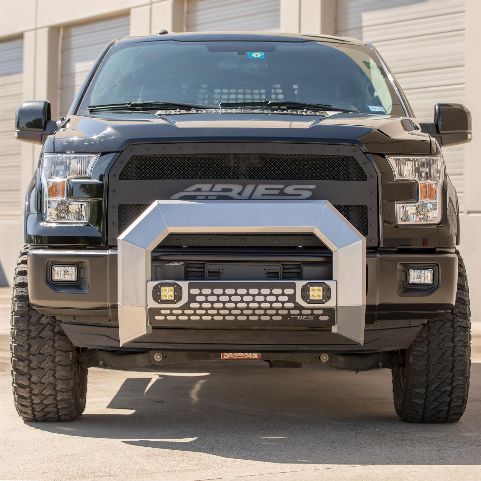 ARIES Automotive Light Mounting Bars 2153102 Bull Bar, Advantedge, Chrome W/LED'S, 11-16 F-250/350/450/550