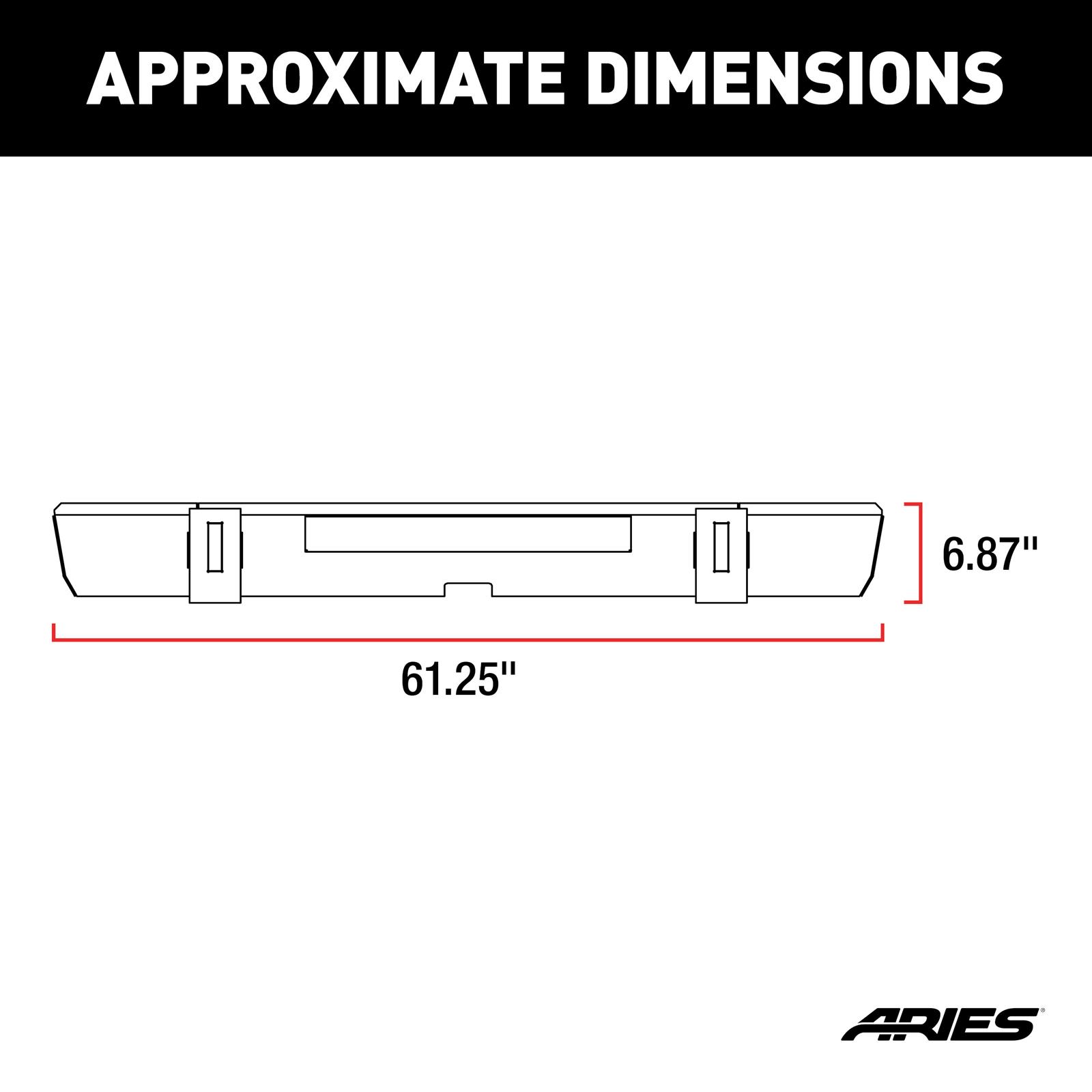 Aries Automotive TrailCrusher Rear Bumpers for 2018-2025 WRANGLER - 2157002 Bumper, TrailCrusher, Jeep, Black, Each thumbnail 7