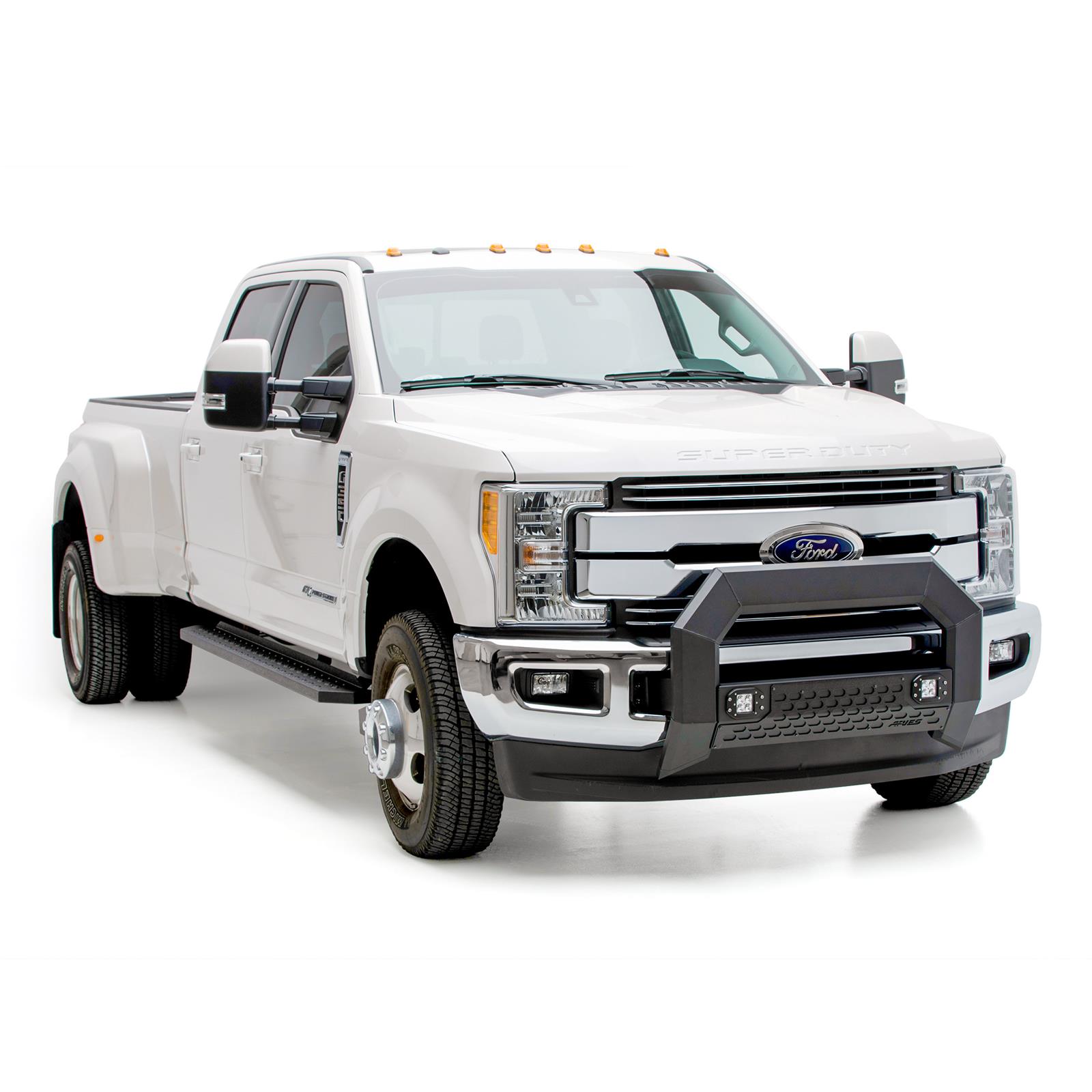 Aries Automotive AdvantEDGE 5.5 in. Bull Bars 2163103 Grille Guards, ADVANTEdge Bar, Aluminum, Black Powdercoated, LED, Ford, Each thumbnail 5