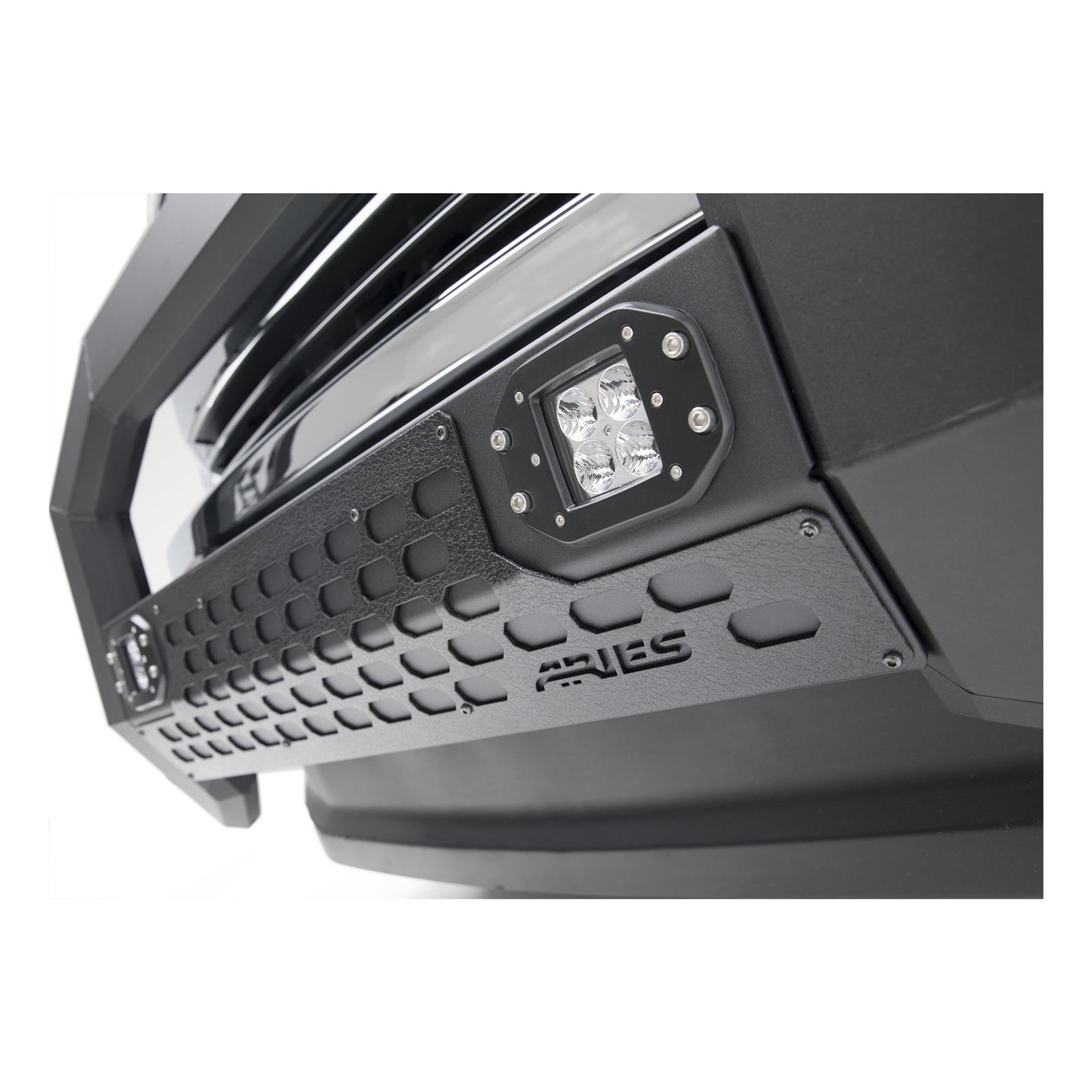 Aries Automotive AdvantEDGE 5.5 in. Bull Bars 2163103 Grille Guards, ADVANTEdge Bar, Aluminum, Black Powdercoated, LED, Ford, Each thumbnail 6