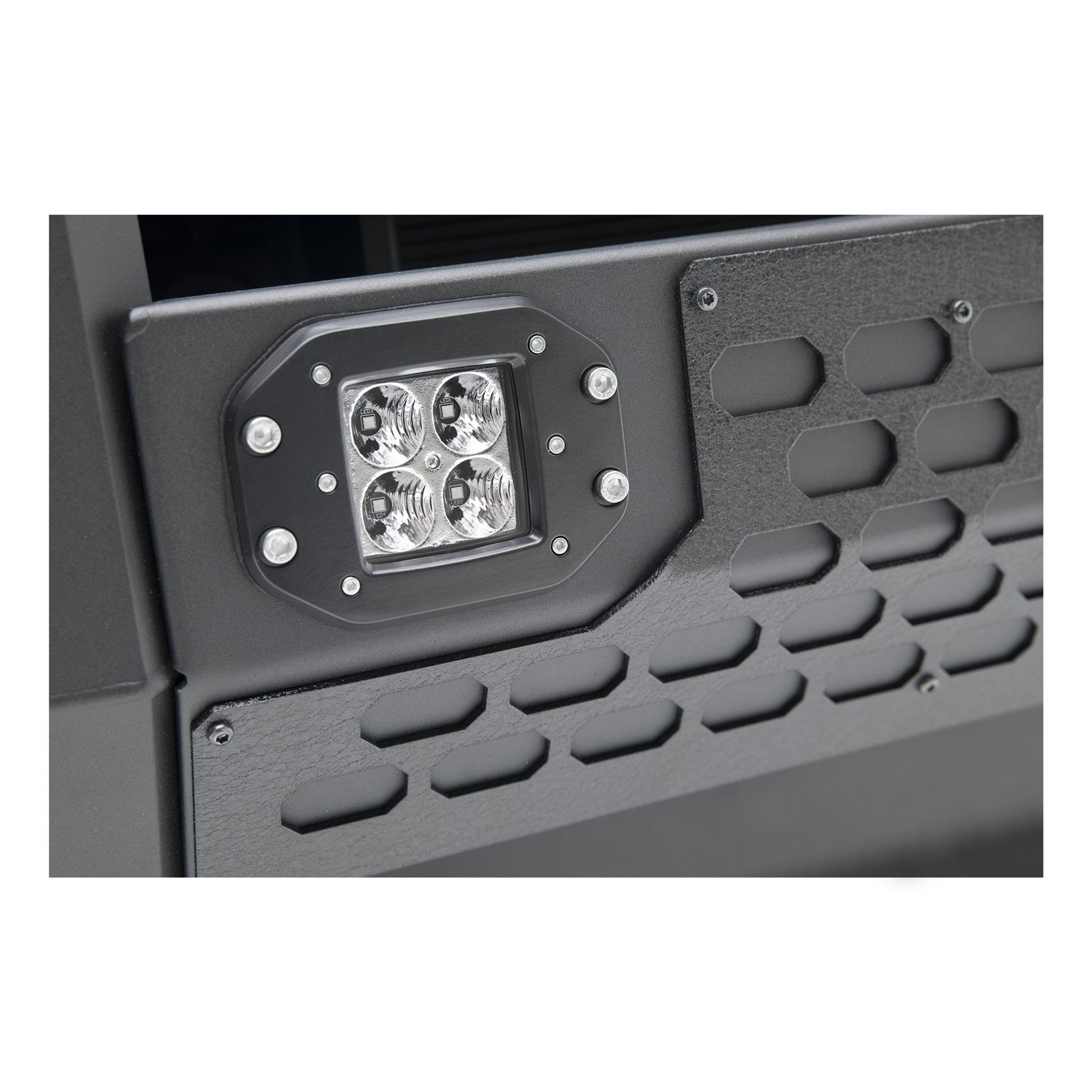 ARIES Automotive - Light Mounting Bars for 2011-2018 1500, 2019-2024 1500 CLASSIC, 2009-2010 RAM 2165100 Bull Bar, Advantedge, Black W/LED'S, 09-17 thumbnail 3