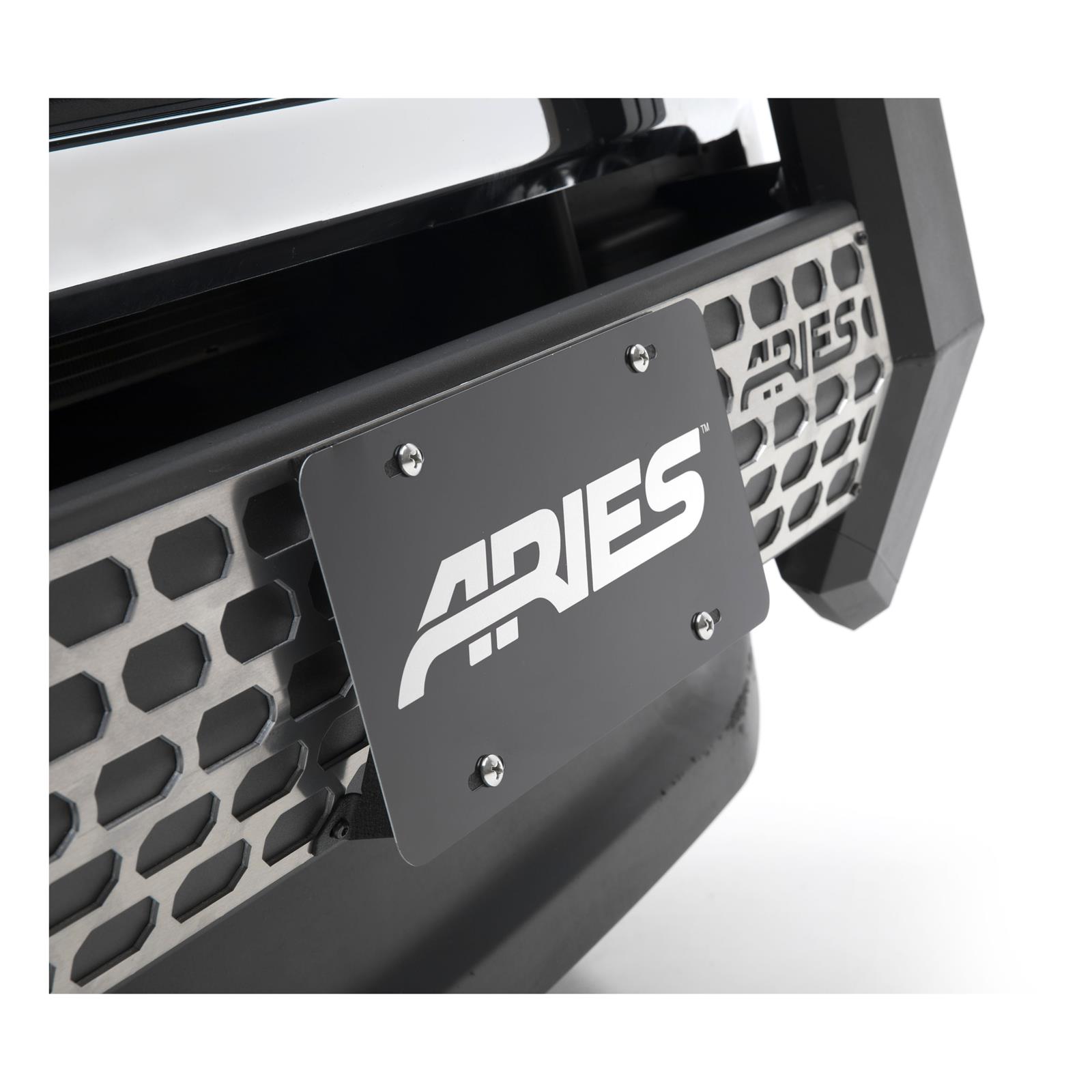 ARIES Automotive License Plate Mounting Brackets 2169000 Bracket, AdvantEDGE Bull Bar thumbnail 2