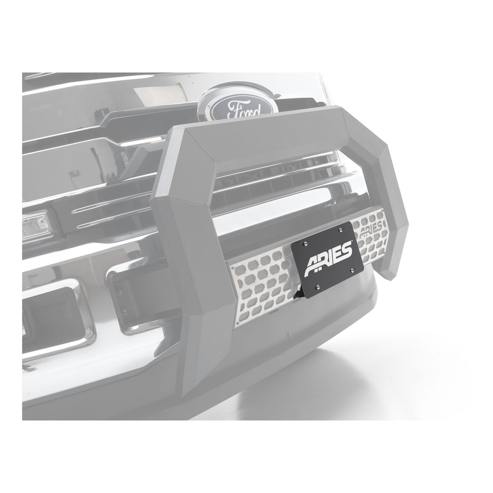 ARIES Automotive License Plate Mounting Brackets 2169000 Bracket, AdvantEDGE Bull Bar thumbnail 3