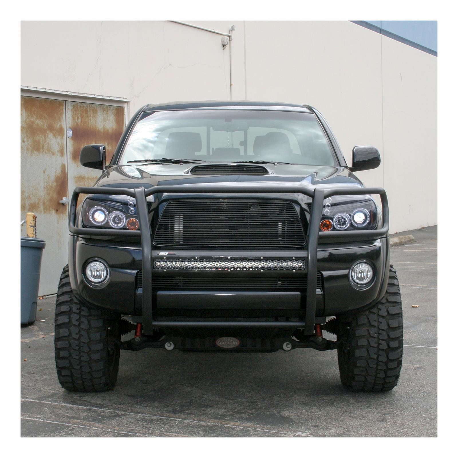 Aries Automotive Pro Series Grille Guards for 2005-2015 TACOMA - 2170001 Guards, Series, Steel, Black Textured Powdercoat, LED Light Bar, Toyota, Each thumbnail 2