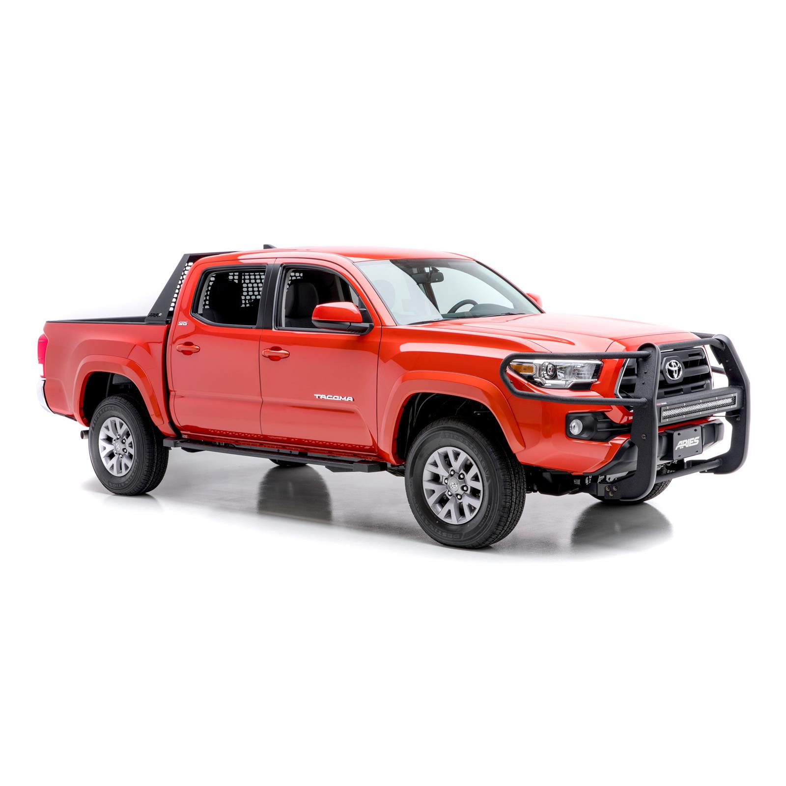 Aries Automotive Pro Series Grille Guards for 2016-2023 TACOMA - 2170006 Guards, Series, Steel, Black Textured Powdercoat, LED Light Bar, Toyota, Each thumbnail 7