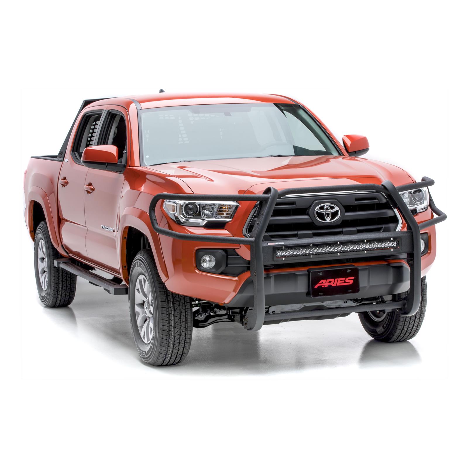 Aries Automotive Pro Series Grille Guards for 2016-2023 TACOMA - 2170006 Guards, Series, Steel, Black Textured Powdercoat, LED Light Bar, Toyota, Each thumbnail 6