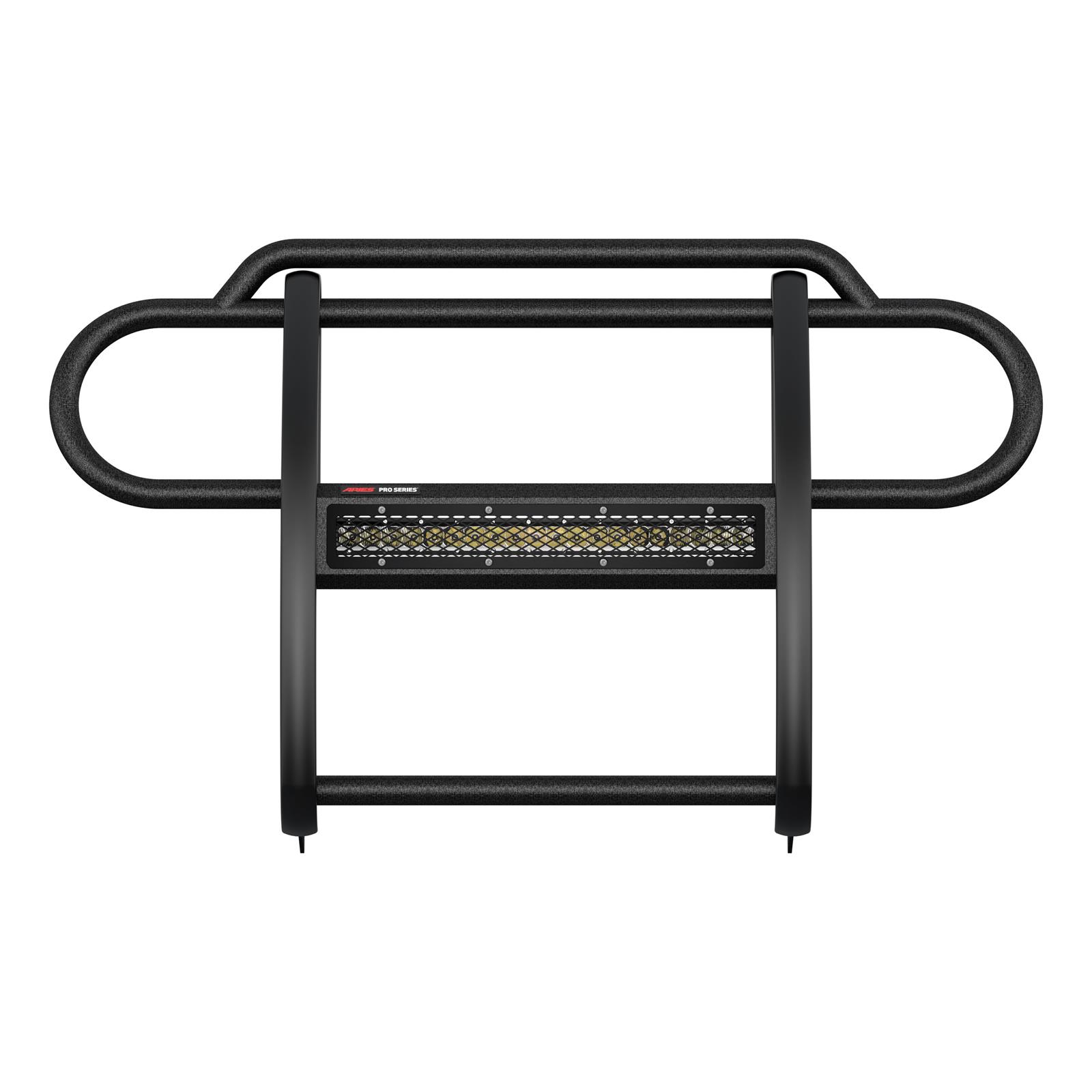 Aries Automotive Pro Series Grille Guards for 2020-2024 GLADIATOR, 2018-2024 WRANGLER - 2170032 Guards, Series, Steel, Black Textured Powdercoat, LED Light Bar, Jeep, Each thumbnail 7