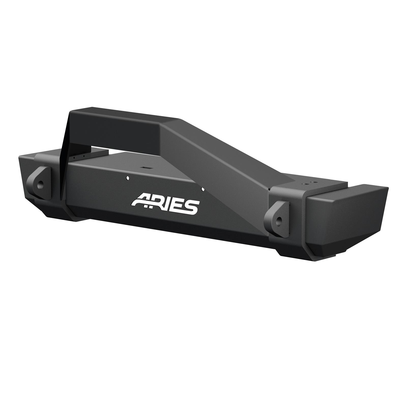 Aries Automotive TrailCrusher Front Bumper with Brush Guards for 1997-2006 WRANGLER - 2186001 Bumper, Fabricated, Steel, Black Powdercoated, Front, Guard, Jeep, Kit thumbnail 4