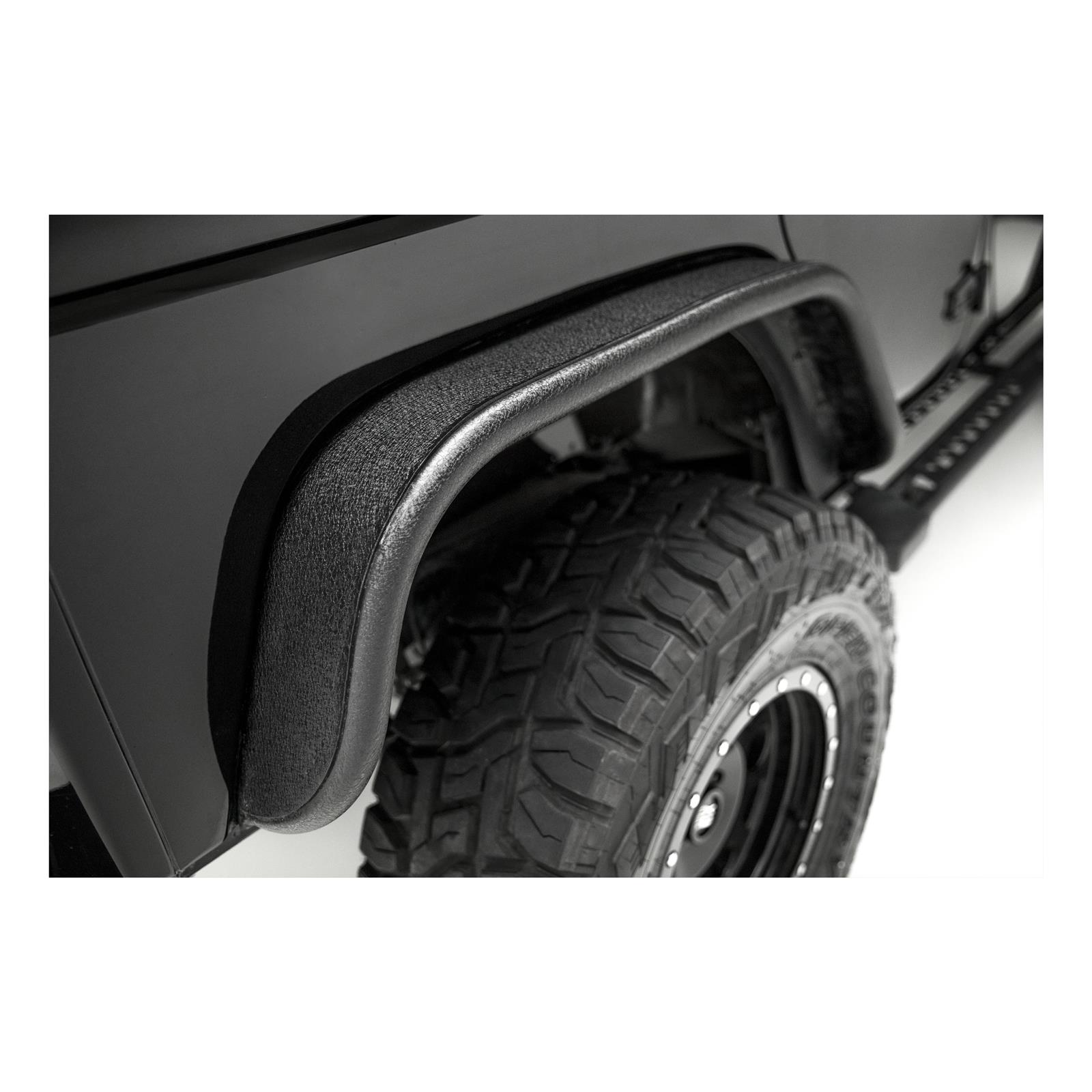 ARIES Automotive Fender Flares 2500201 Flares, 2007-15 JK FLAT FENDERS/REAR/BLK ALUM thumbnail 7