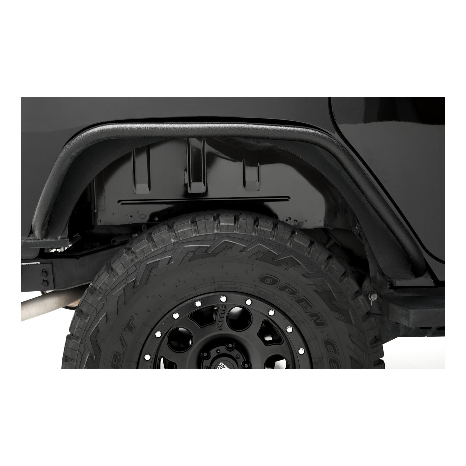 ARIES Automotive Fender Flares 2500201 Flares, 2007-15 JK FLAT FENDERS/REAR/BLK ALUM thumbnail 9