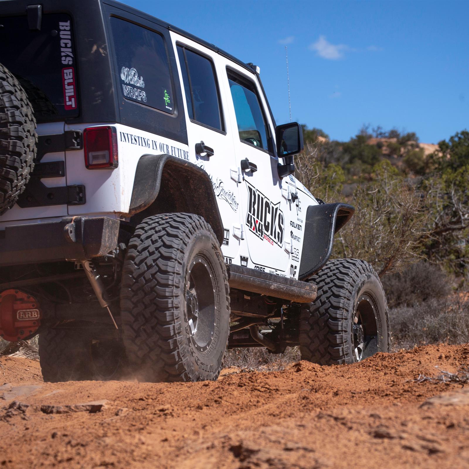 ARIES Automotive Fender Flares 2500201 Flares, 2007-15 JK FLAT FENDERS/REAR/BLK ALUM thumbnail 3