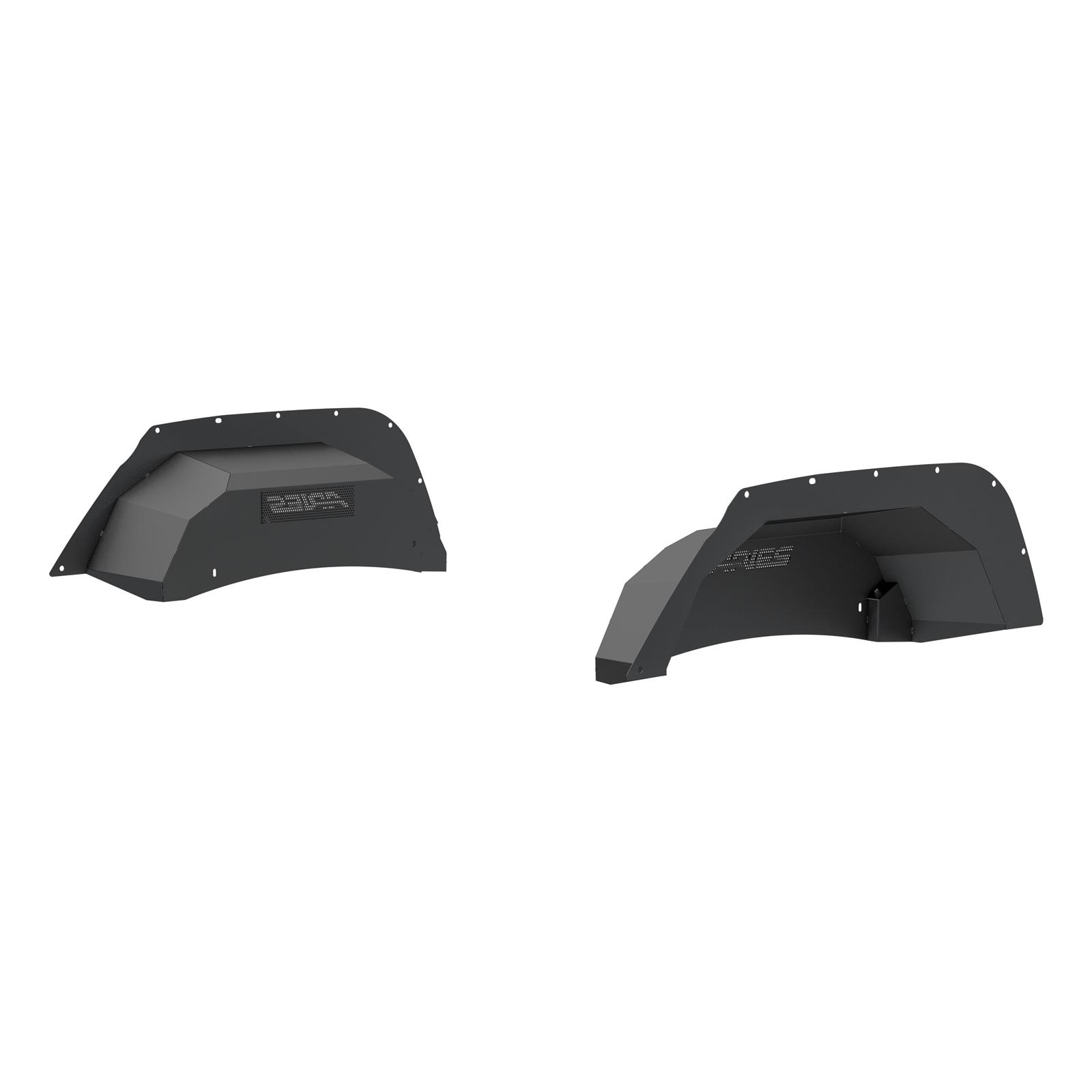 Aries Automotive Fender Liners for 2007-2017 WRANGLER, 2018 WRANGLER JK - 2500350 Splash Guard, Aluminum, Black Powdercoated, Jeep, JK, Rear, Pair thumbnail 6