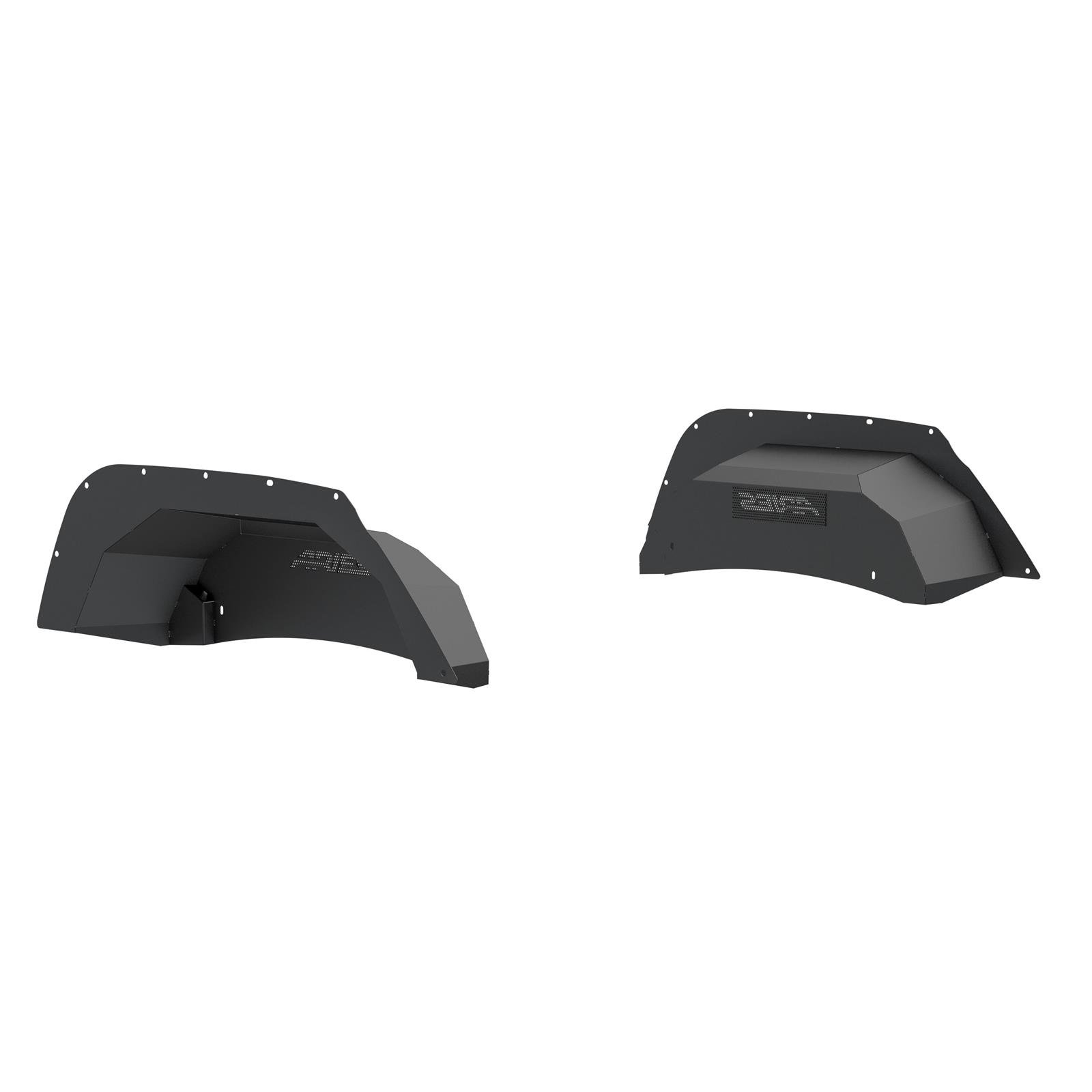Aries Automotive Fender Liners for 2007-2017 WRANGLER, 2018 WRANGLER JK - 2500350 Splash Guard, Aluminum, Black Powdercoated, Jeep, JK, Rear, Pair thumbnail 5