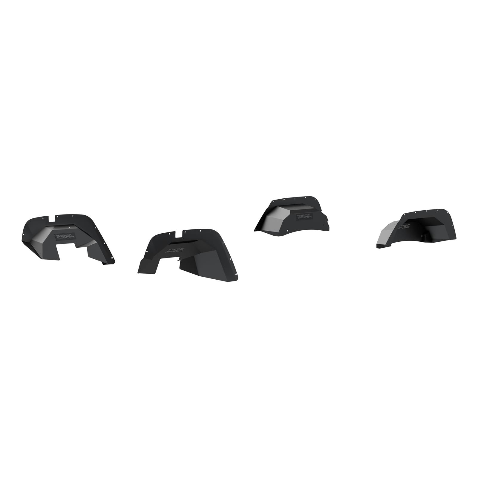Aries Automotive Jeep Inner Fender Liners for 2007-2017 WRANGLER, 2018 WRANGLER JK - 2500450 Wheel Housing, Aluminum, Black Powdercoated, Front, Rear, Jeep, Set of 4 thumbnail 5
