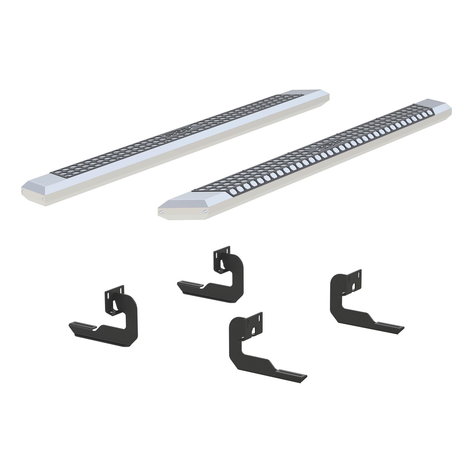Aries Automotive AdvantEDGE 5.5 in. Side Bars for 2004-2014 F-150 - 2555009 Step Bars, Diameter, Aluminum, Chrome Powdercoated, Pair thumbnail 4