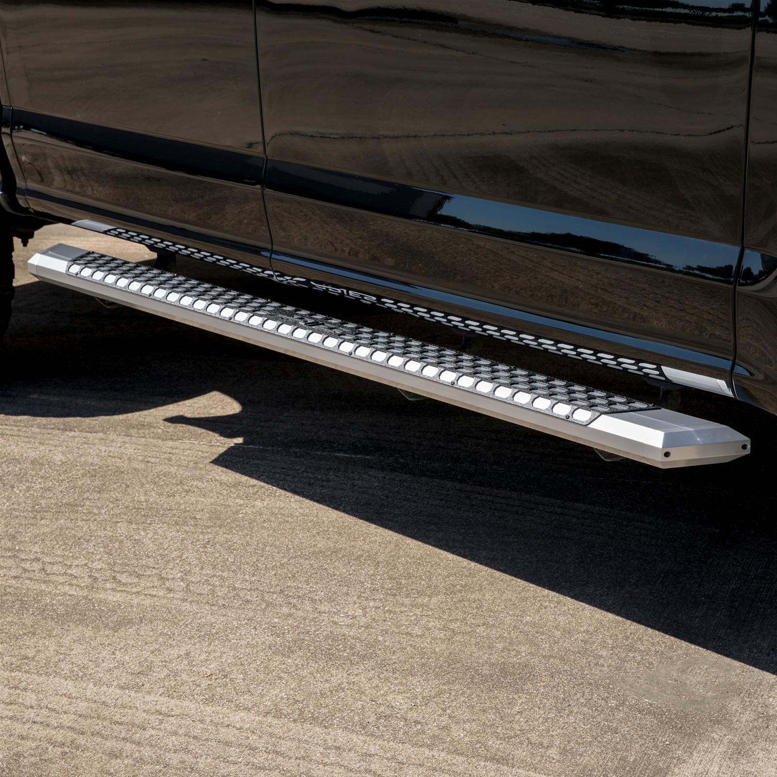 Aries Automotive AdvantEDGE 5.5 in. Side Bars 2555012 Step Bars, Diameter, Aluminum, Chrome Powdercoated, Pair