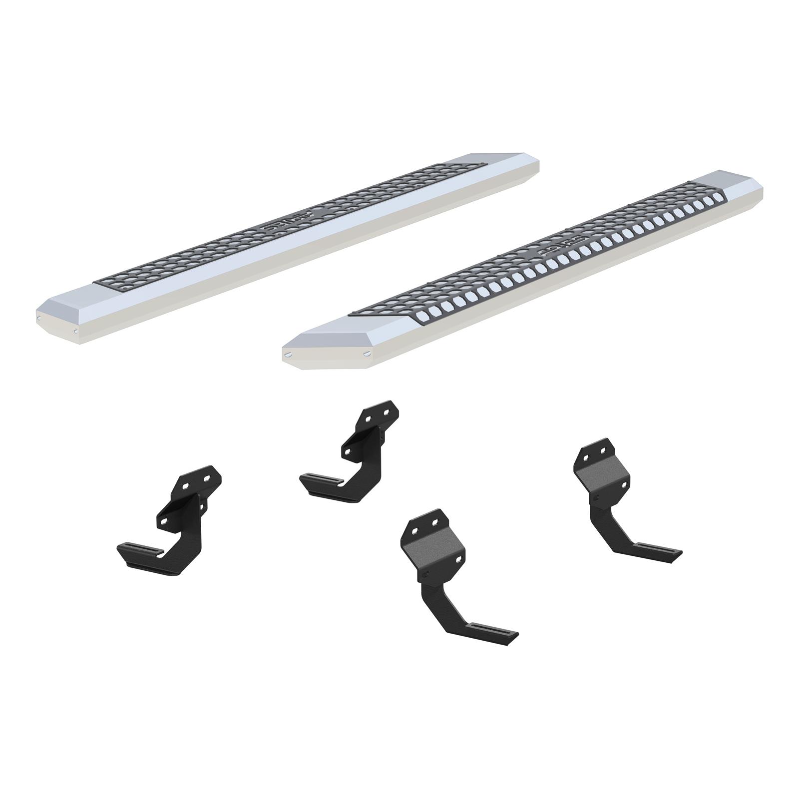 Aries Automotive AdvantEDGE 5.5 in. Side Bars 2555012 Step Bars, Diameter, Aluminum, Chrome Powdercoated, Pair thumbnail 4