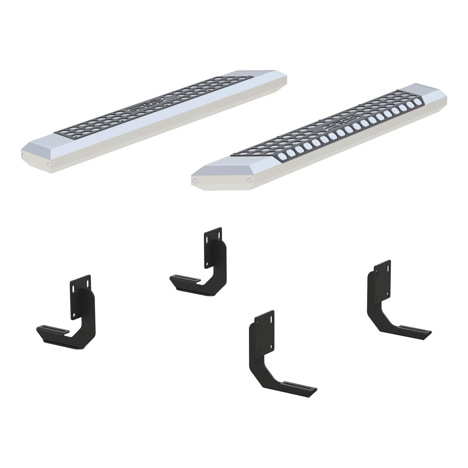 Aries Automotive AdvantEDGE 5.5 in. Side Bars for 1999-2016 F-350 SUPER DUTY, F-250 1999 - 2555013 Step Bars, Diameter, Aluminum, Chrome Powdercoated, Pair thumbnail 2