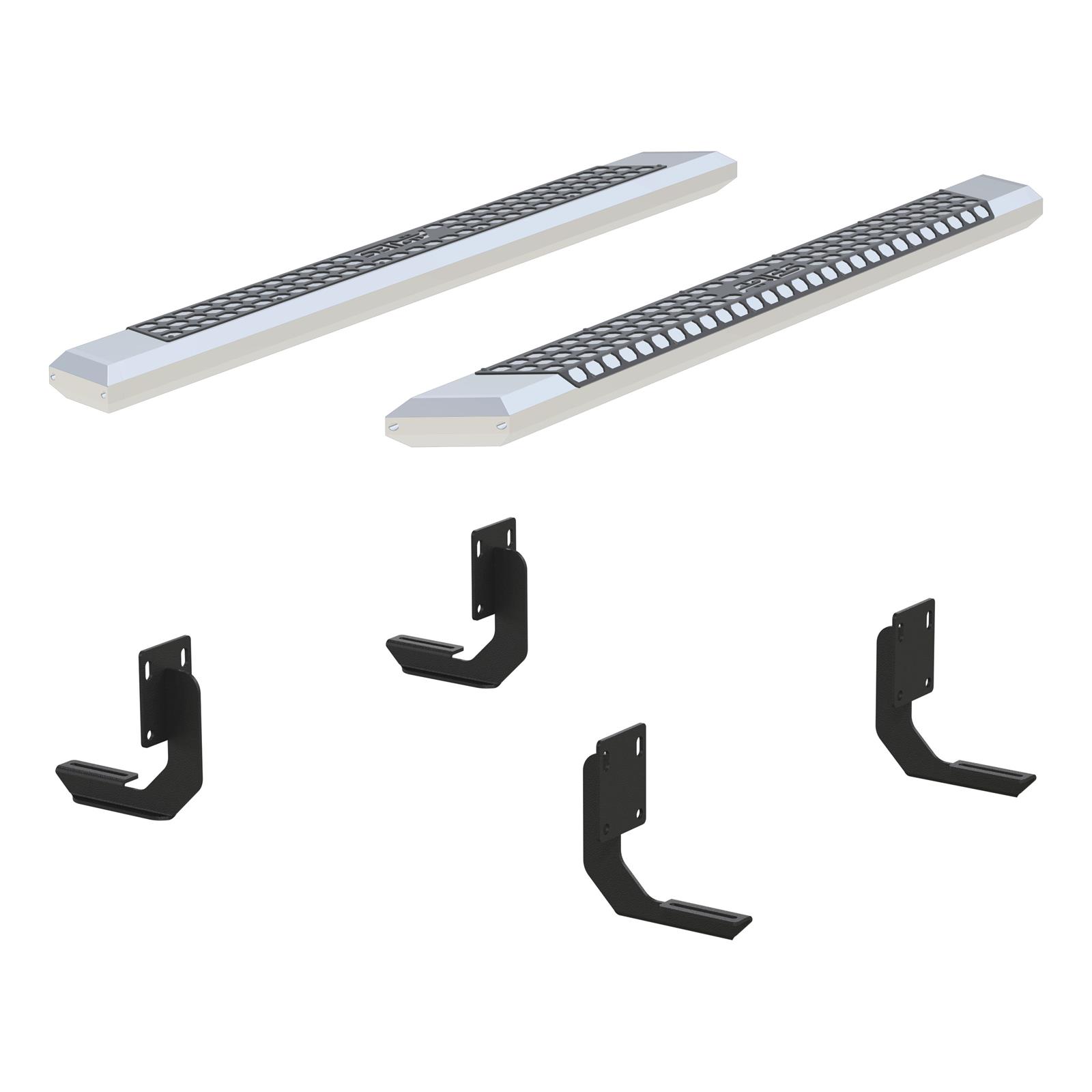 Aries Automotive AdvantEDGE 5.5 in. Side Bars for 1999-2016 F-350 SUPER DUTY, F-250 1999 - 2555014 Step Bars, Diameter, Aluminum, Chrome Powdercoated, Pair thumbnail 4