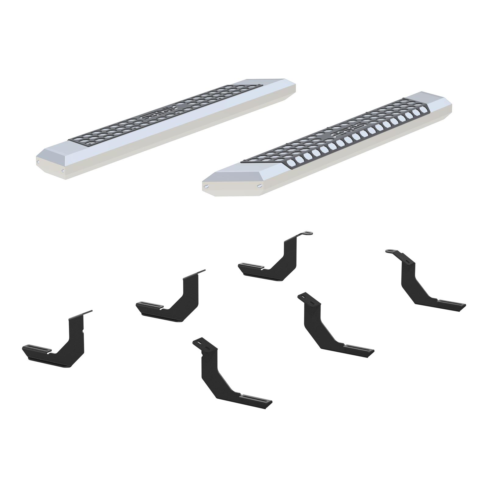 Aries Automotive AdvantEDGE 5.5 in. Side Bars for 2007-2017 TUNDRA - 2555018 Step Bars, Diameter, Aluminum, Chrome Powdercoated, Pair thumbnail 2