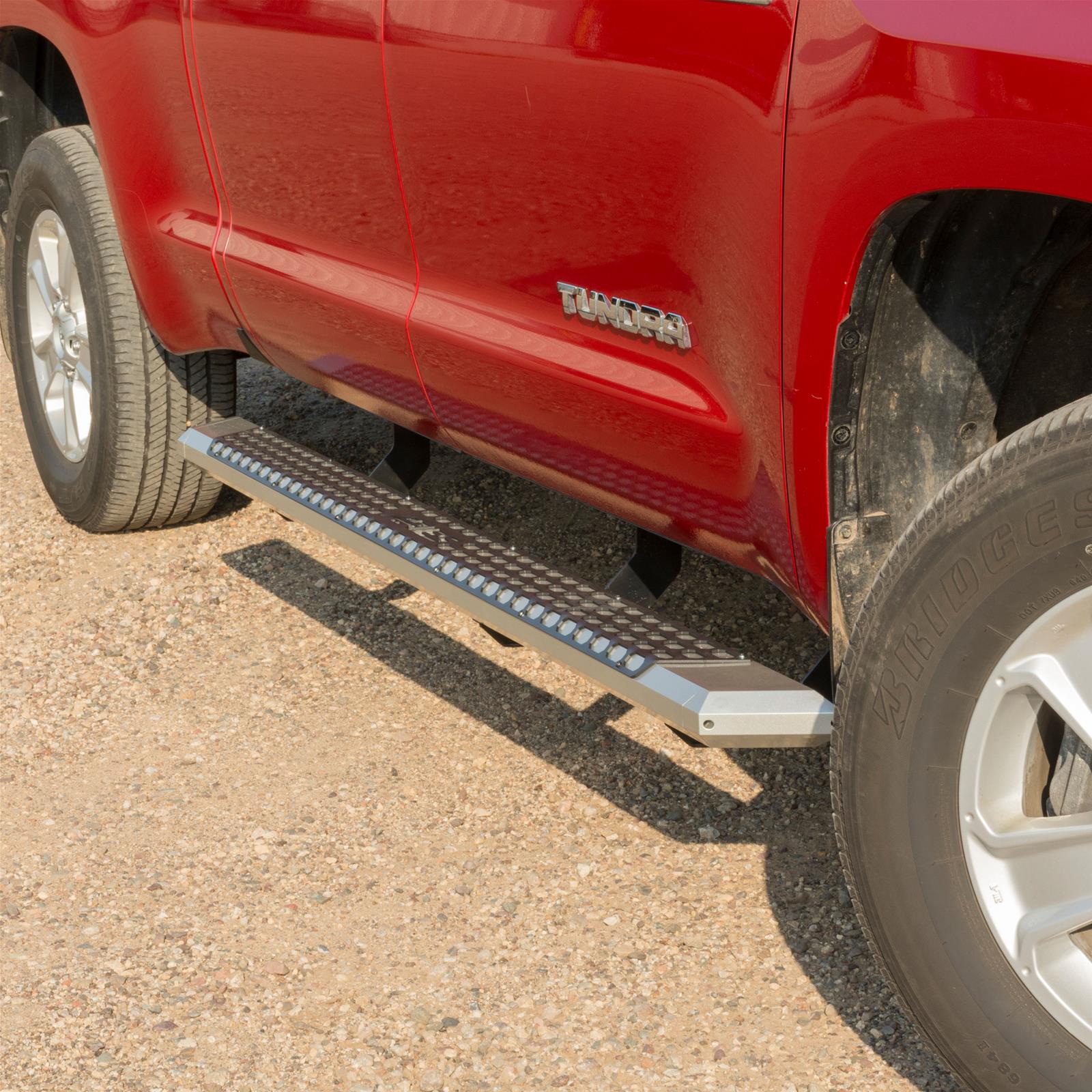 Aries Automotive AdvantEDGE 5.5 in. Side Bars for 2007-2021 TUNDRA - 2555019 Step Bars, Diameter, Aluminum, Chrome Powdercoated, Pair thumbnail 2