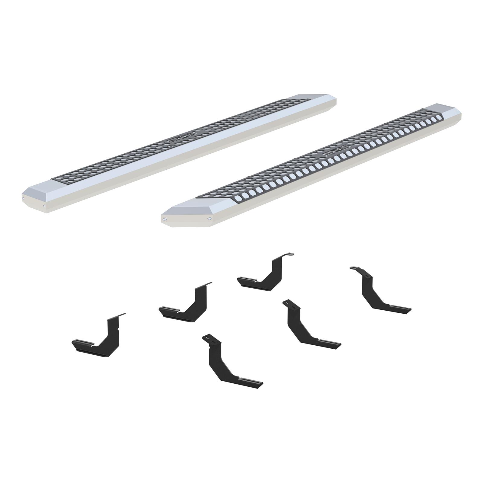 Aries Automotive AdvantEDGE 5.5 in. Side Bars for 2007-2021 TUNDRA - 2555019 Step Bars, Diameter, Aluminum, Chrome Powdercoated, Pair thumbnail 4